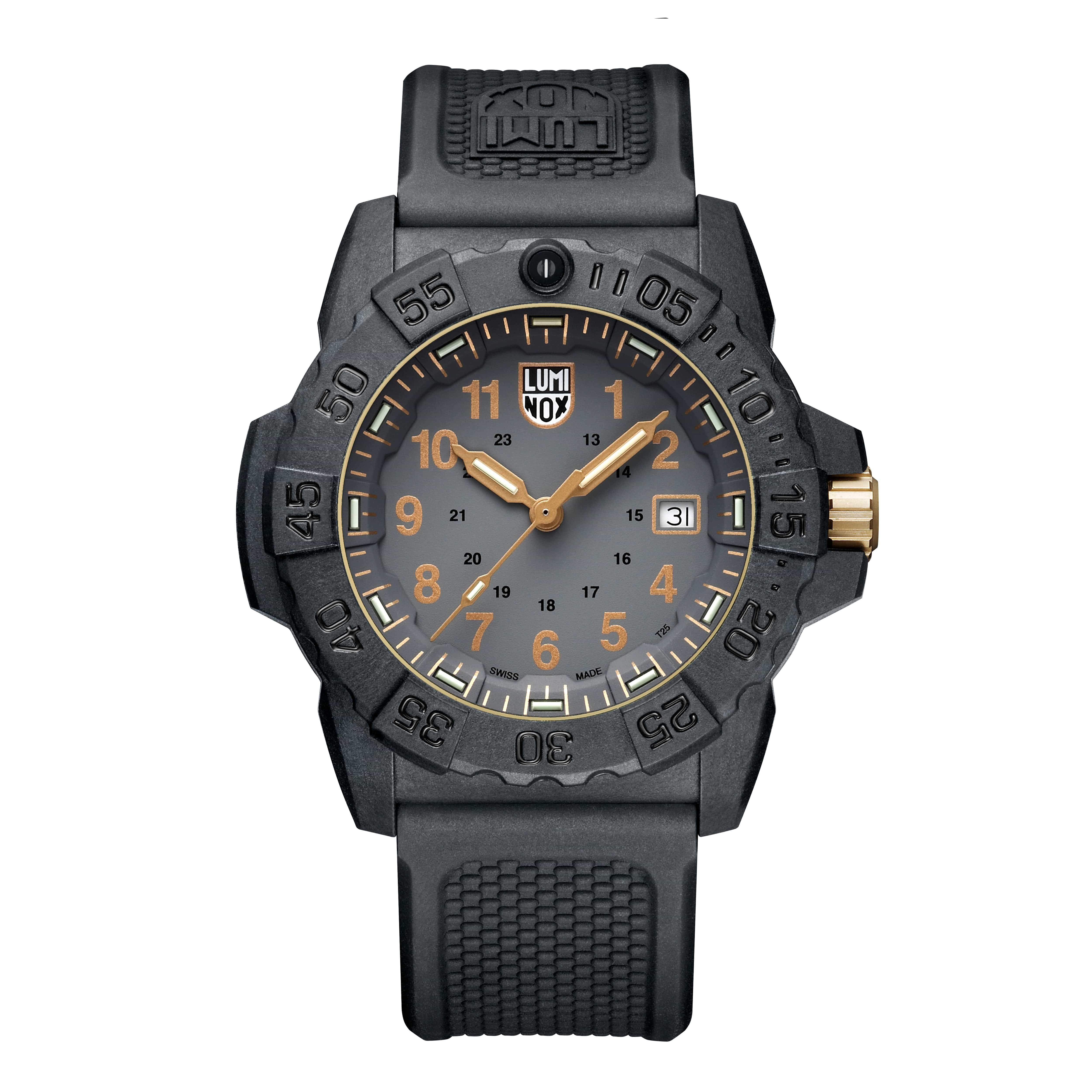 Luminox Reloj Hombre Analogico Cuarzo con Correa de Caucho XS.3508.GOLD