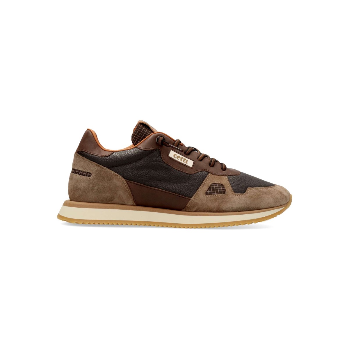 Cetti - Zapatillas sneakers CETTI de piel natural para hombre, cómodas con cierre elástico y plantilla acolchada extraíble, suela de goma, diseño urbano vintage