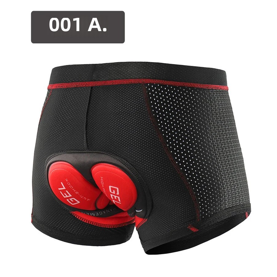 TK Shorts De Ciclismo NEWBOLER Para Hombre Transpirables Con Almohadilla De Gel 5D Antideslizante Shockproof Underpant Bicicleta MTB Road Dry Quick