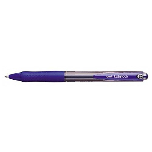UNI-BALLL - Lote de 6 bolígrafos Laknock SN100/10 (punta media, 1 mm), color azul