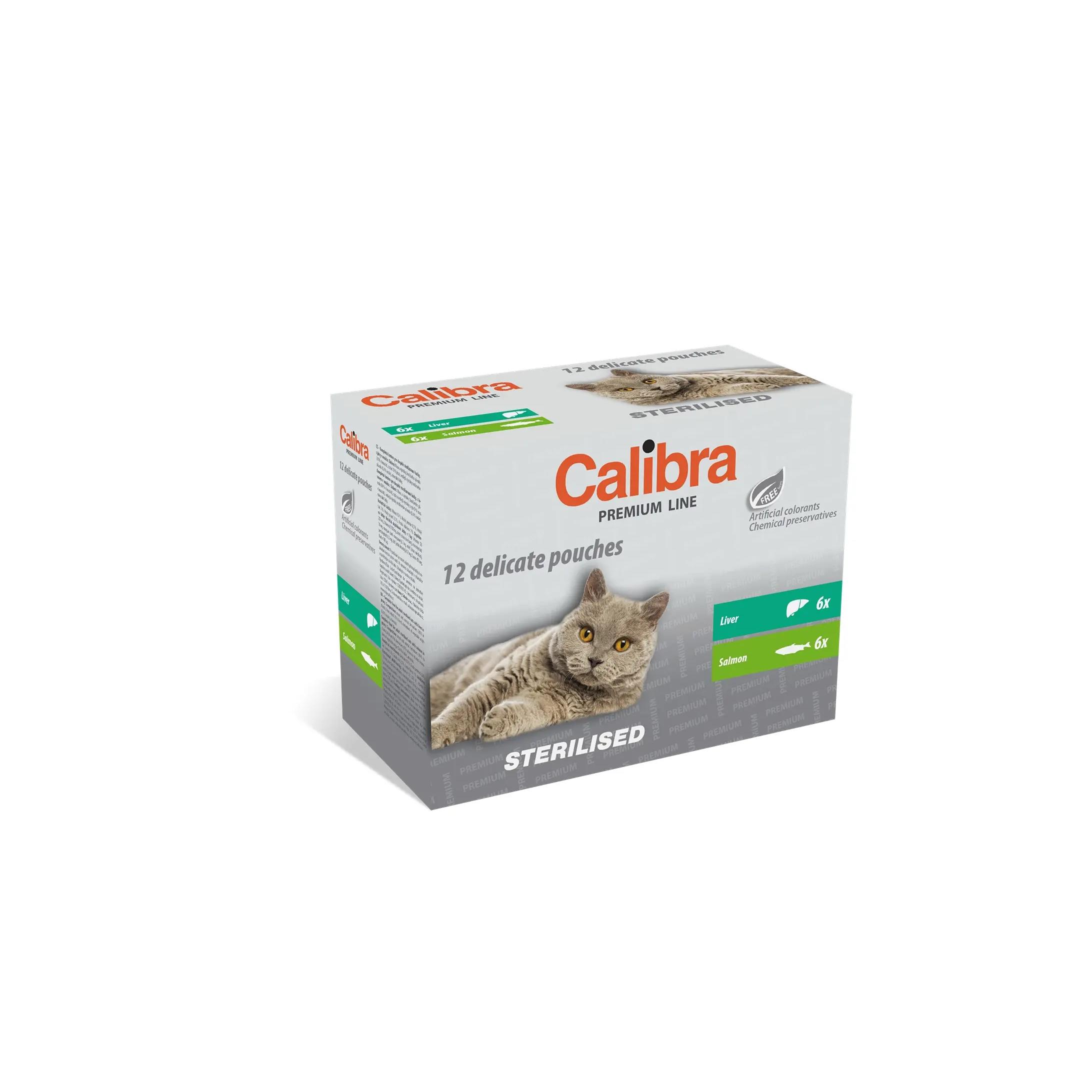 calibra cat sterilised pouch multipack caja 12x100gr