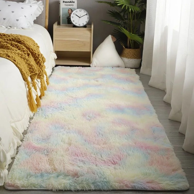 Alfombra De Plush Para Dormitorio Alfombra Falsa De Piel Suave Para Pie Alfombra De Niños Alfombra De Oración Para Sala De Estar Decoración De Habitación Antideslizante Indor