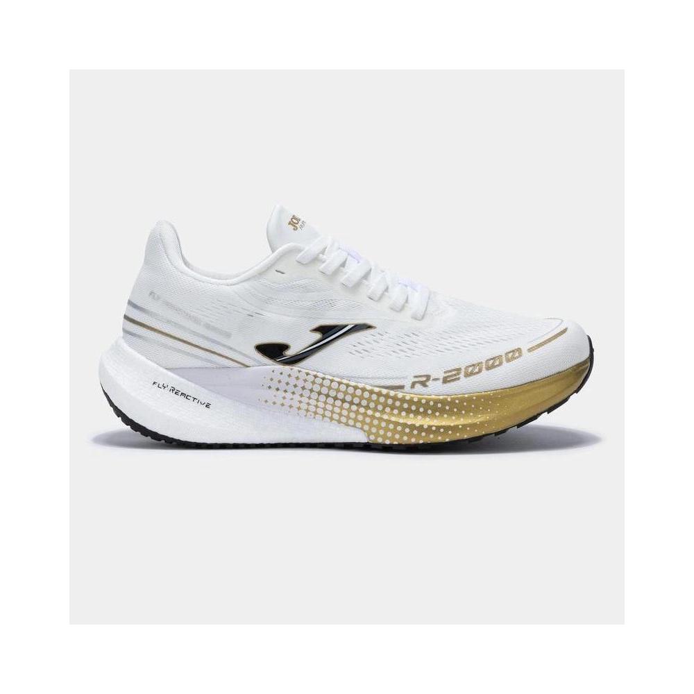 Zapatillas Running Joma R2000 Blanco Oro 2592 para asfalto, cómodas, ligeras, transpirables