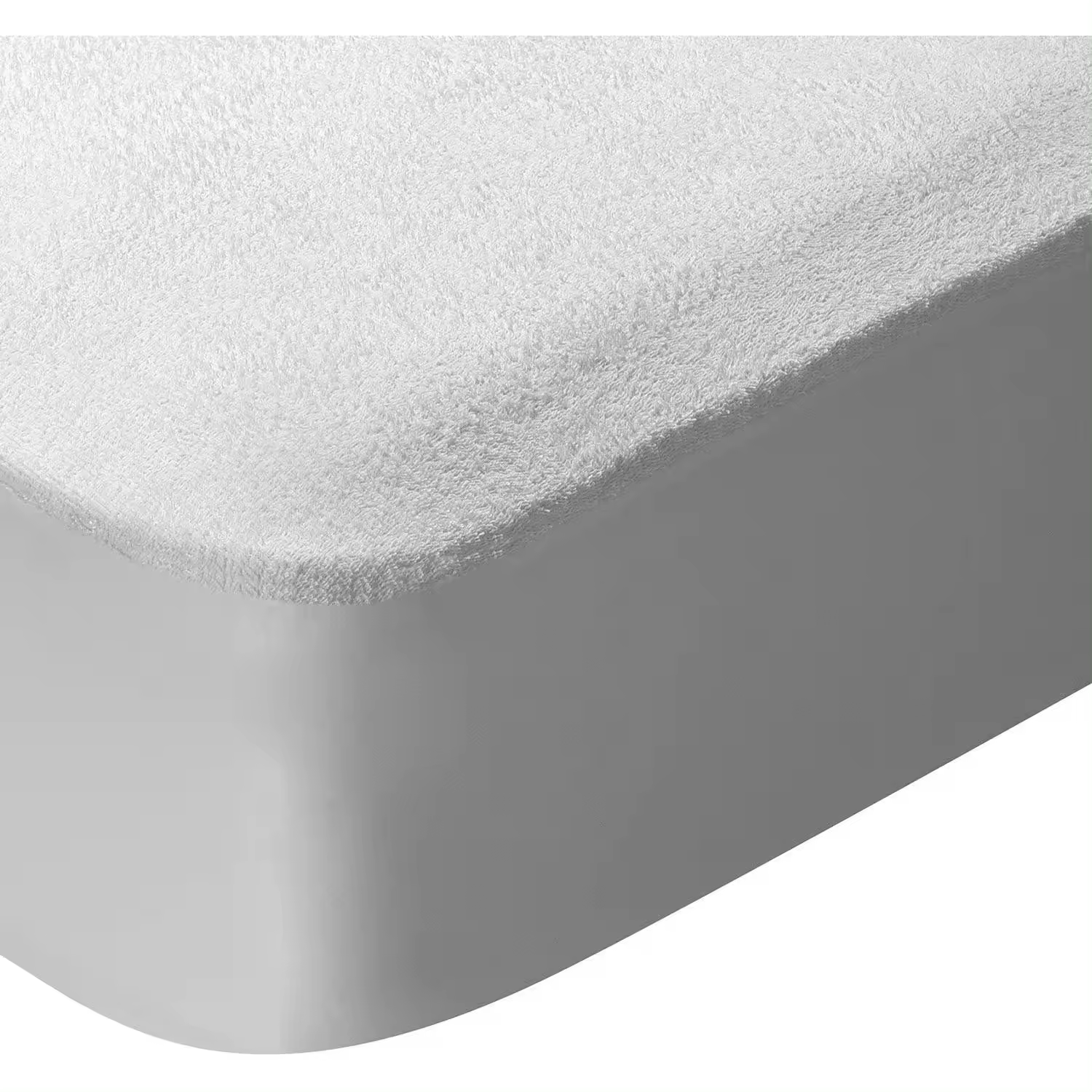 Protector De Colchón Impermeable Rizo Transpirable Funda de Colchón Poliester Cubre Colchon Ajustable Con Elastico, Barrera Antiácaros, De Tacto Suave Dispone Varias Medidas Fabricado En España