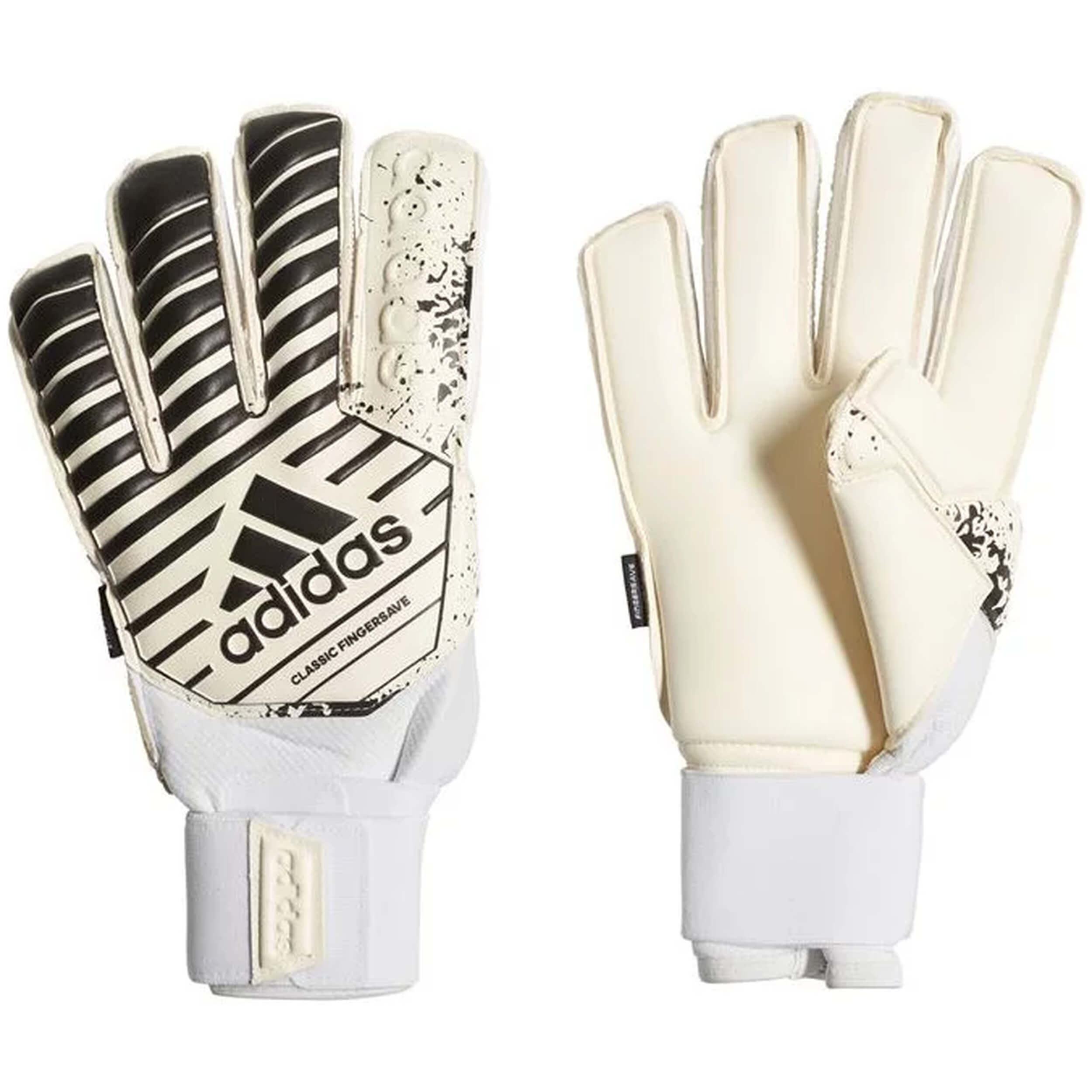 Guantes De Futbol Adidas modelo Classic Fingersave "Blanco / Negro" para Hombre en color Blanco