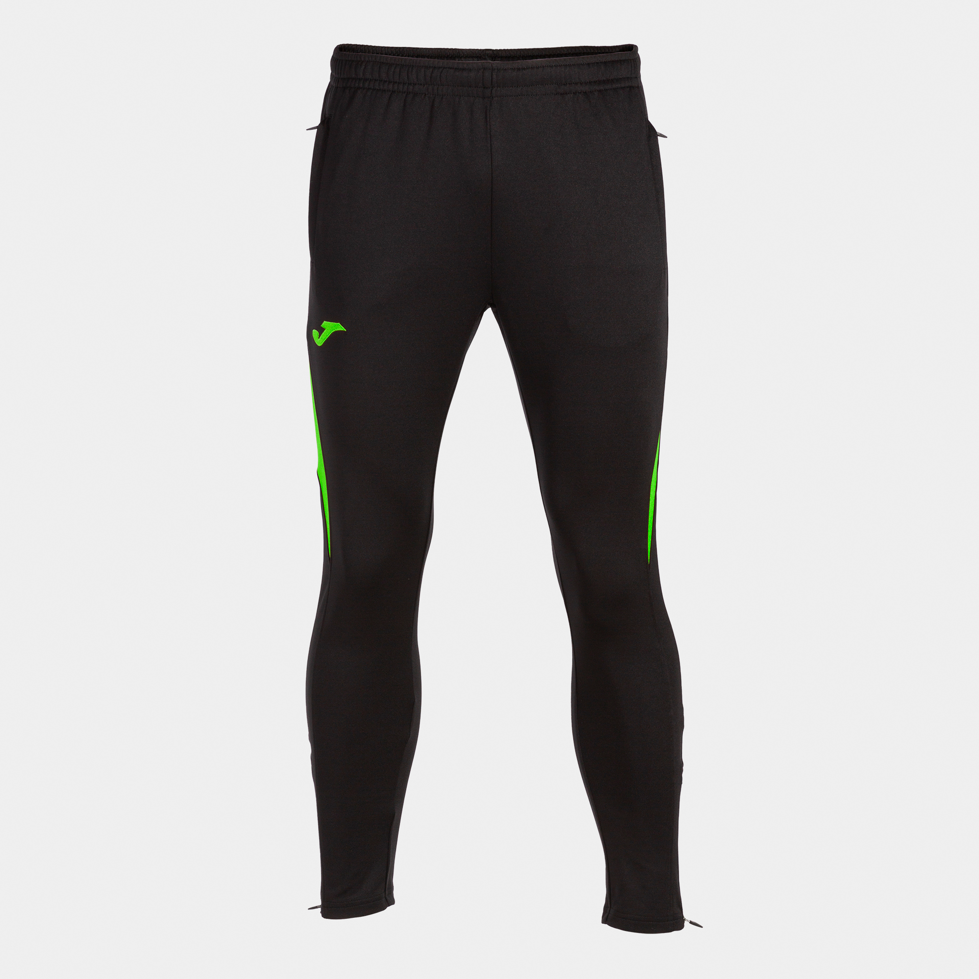 JOMA PANTALÓN LARGO CHAMPIONSHIP VII NEGRO VERDE FLÚOR Talla 4 (6XS) Niño Junior
