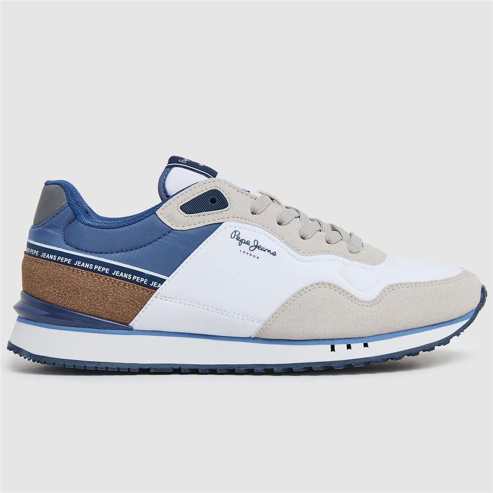 Zapatillas Casual Sneakers para Hombre  Pepe Jeans London Seal 800 Blanco Marino
