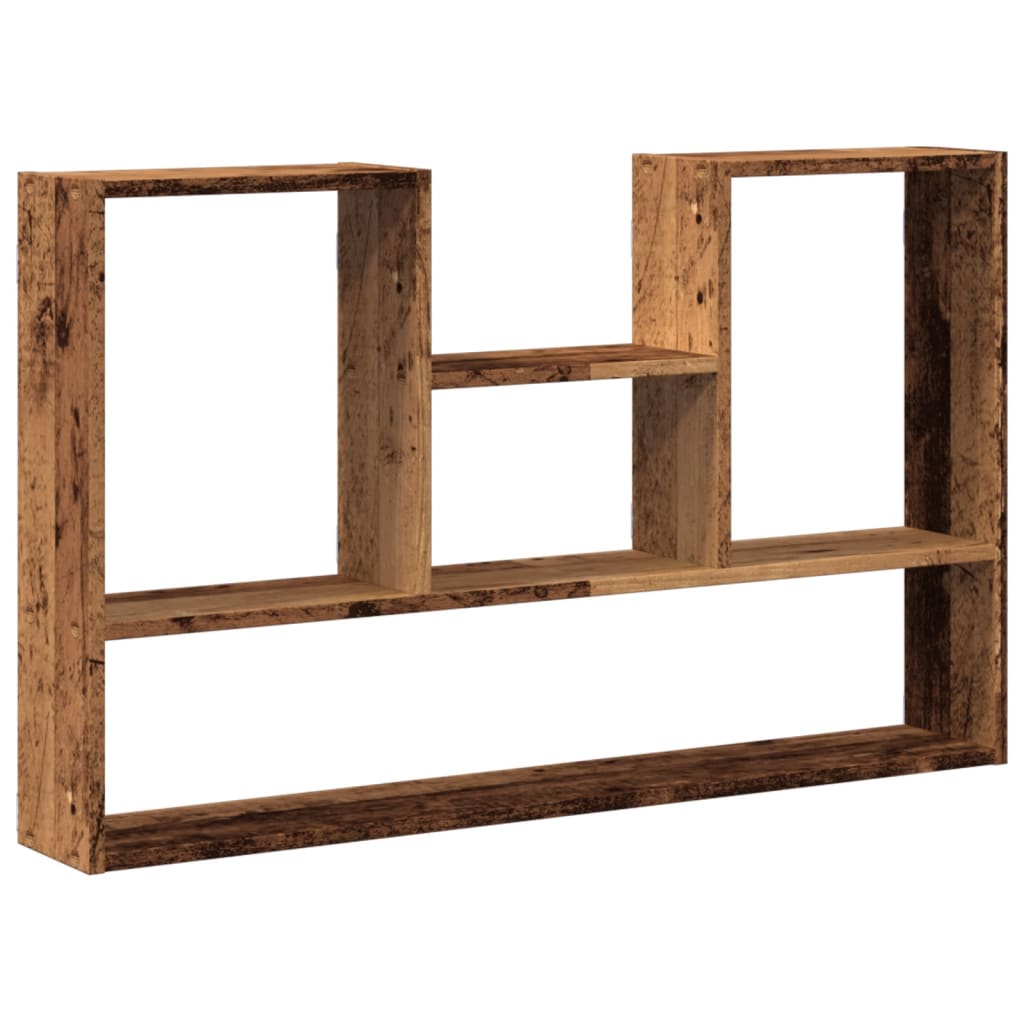 vidaXL Estantería de pared madera de ingeniería 99x15x60 cm Multicolor