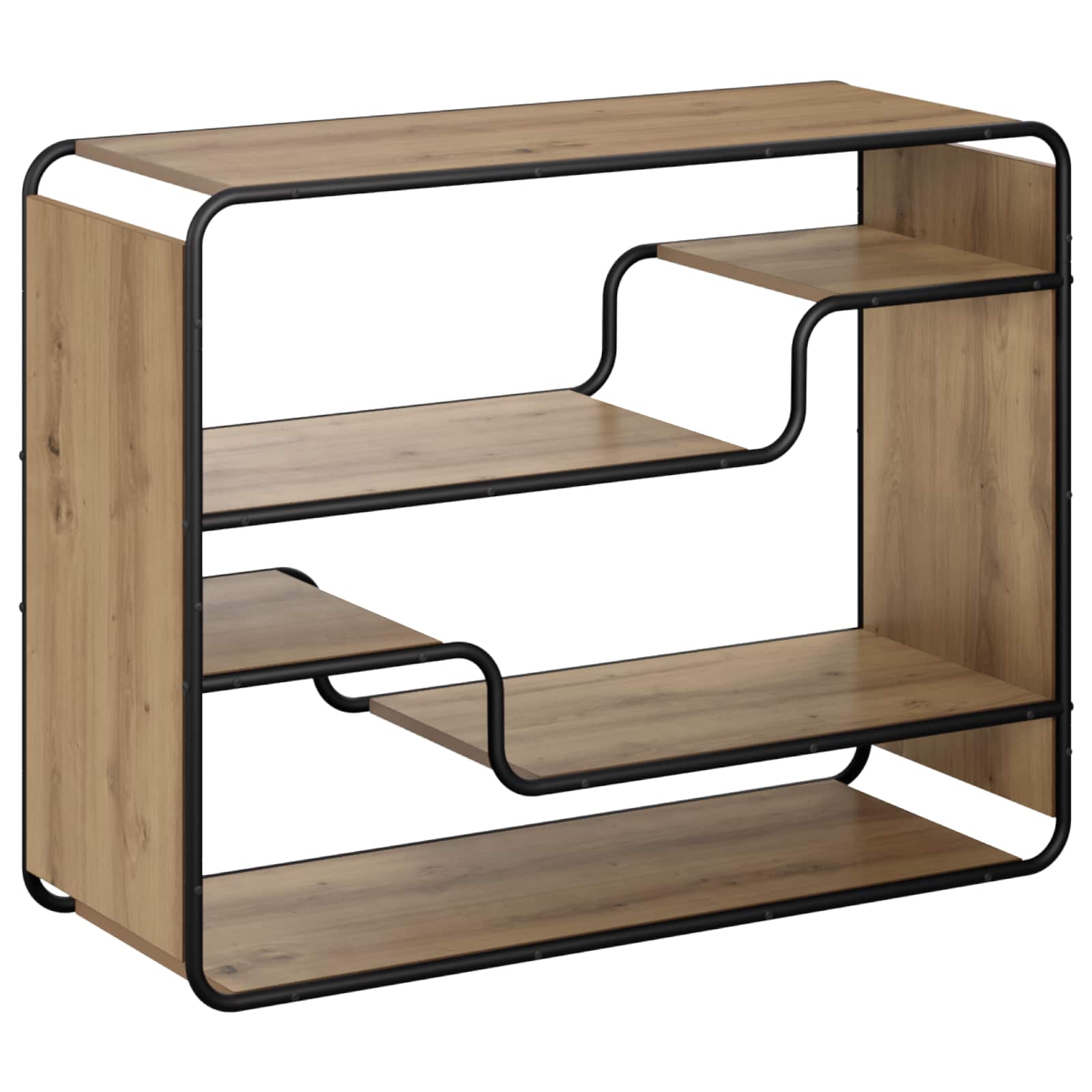 vidaXL Aparador  98 x 37,5 x 75,5 cm Madera de ingeniería Multicolor