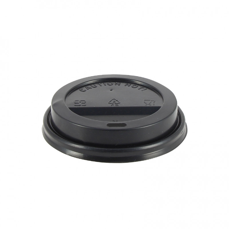 100 Uds. Tapa travel negra para vaso café (9Ø) | Ref: TPTV0013