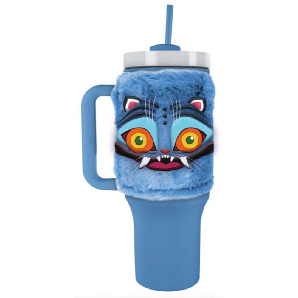 PYRAMID TAZA TERMICA CON PAJITA Y ASA K-POP DEMON HUNTERS DERPY KPOP DEMON HUNTERS 15x10x27 Cms.
