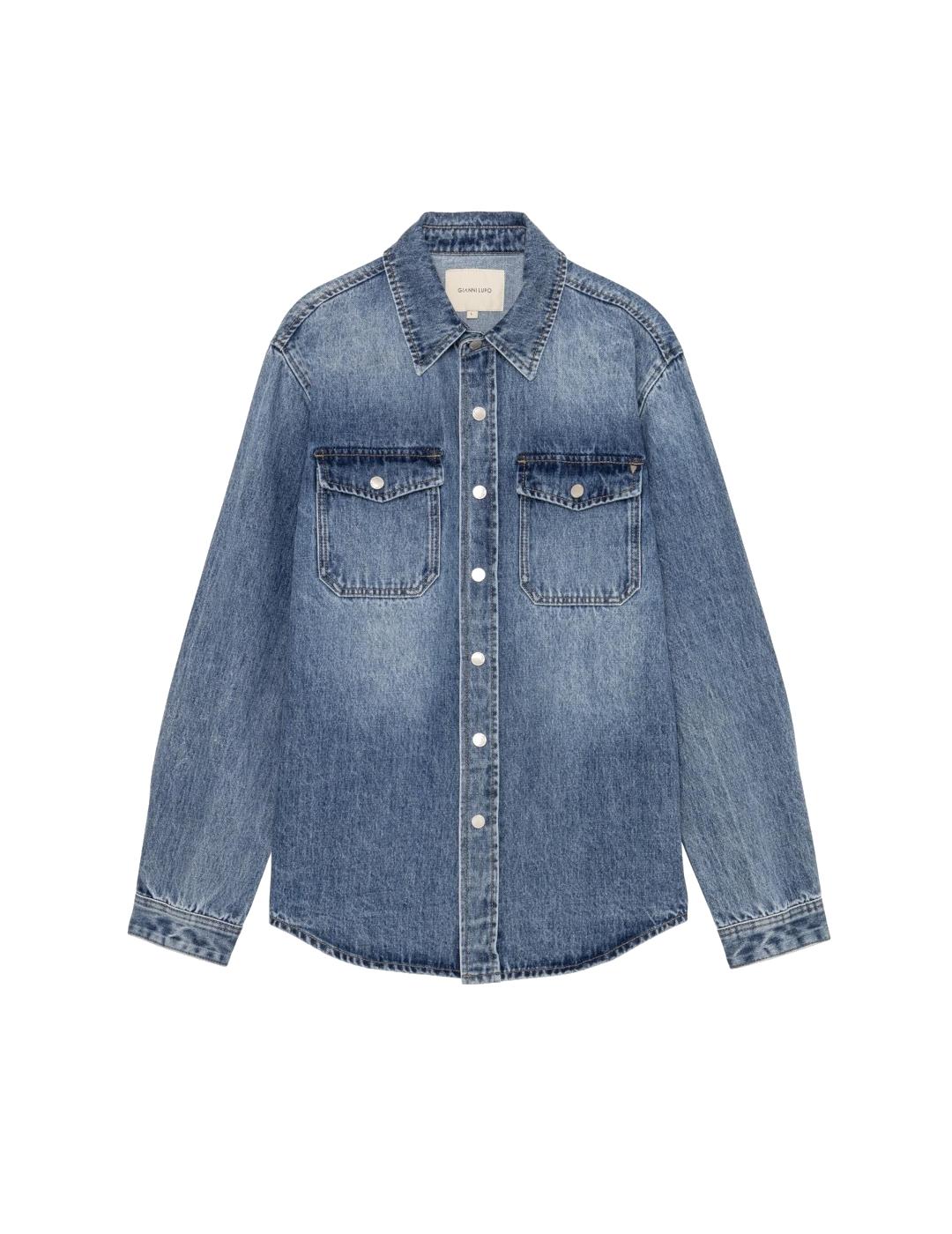GIANNI CAMISA DENIM AZUL