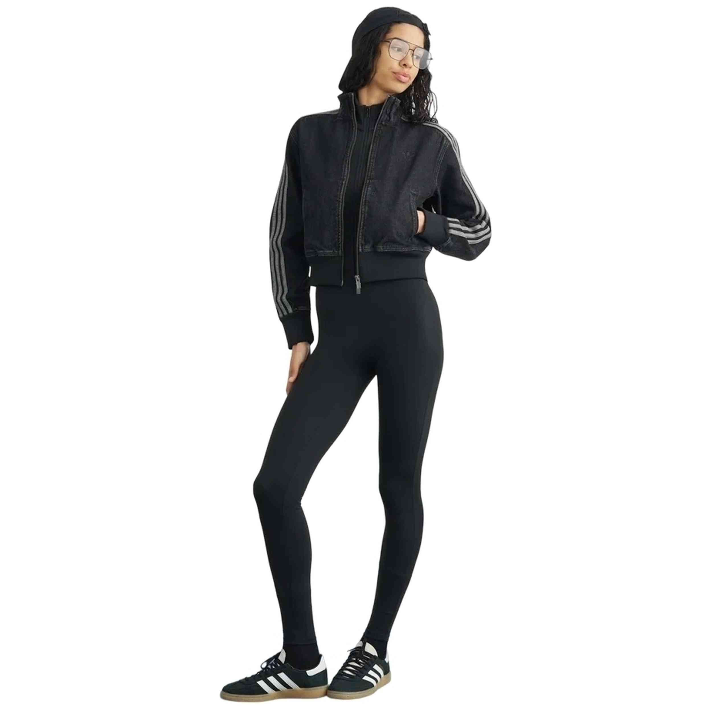 Chaqueta De Chandal Adidas modelo Firebird Denim "True Black Denim" para hombre y mujer en color Negro