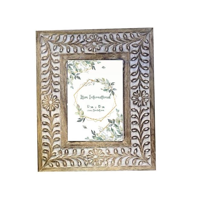 Marco Foto 10X15 Mango Cristal 20X2X25 Flor Decape El mejor complemento para tu hogar  -Fijalo-
