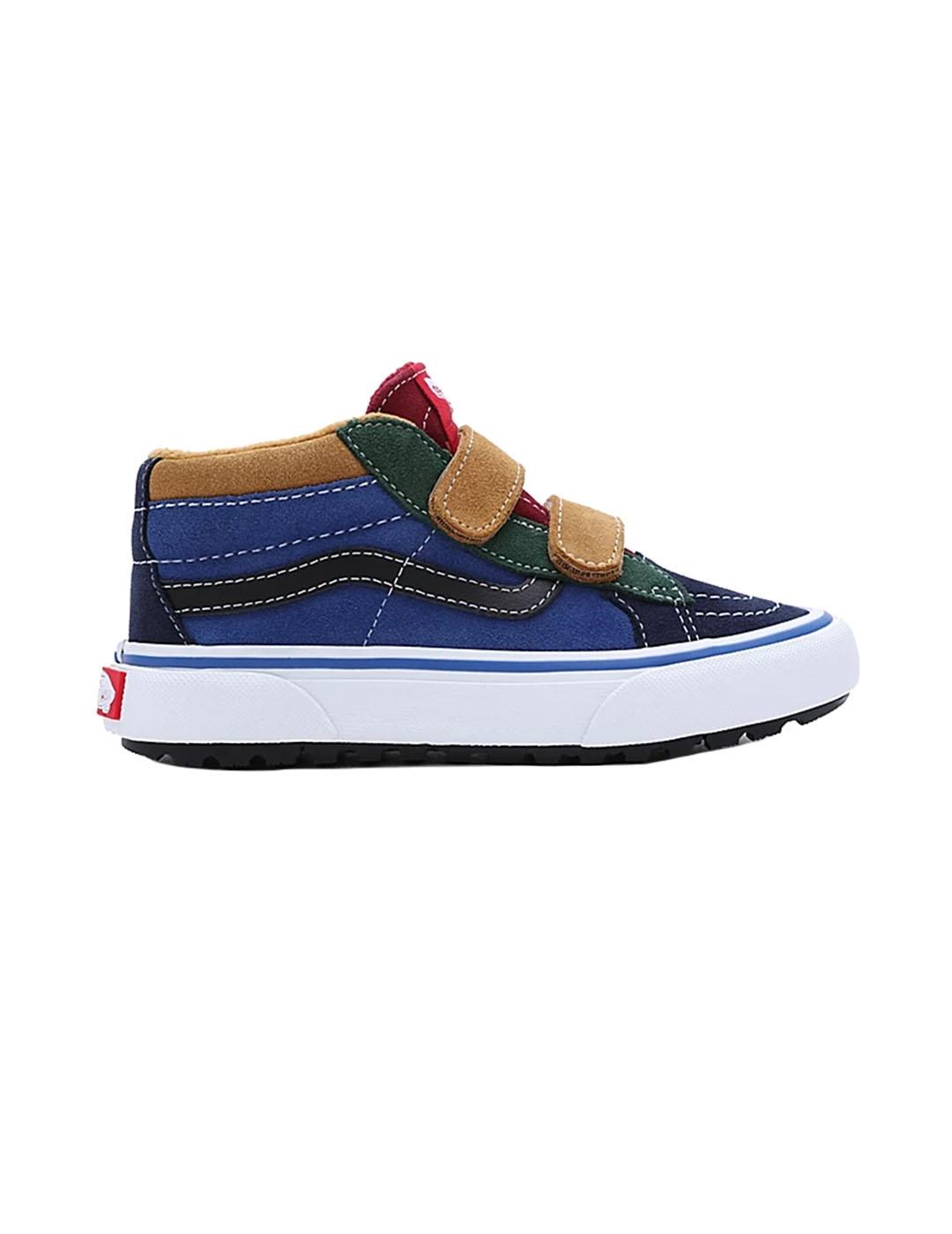 Zapatilla Niño Vans Sk8-Mid MTE-1 Azul - Clásica y Atemporal