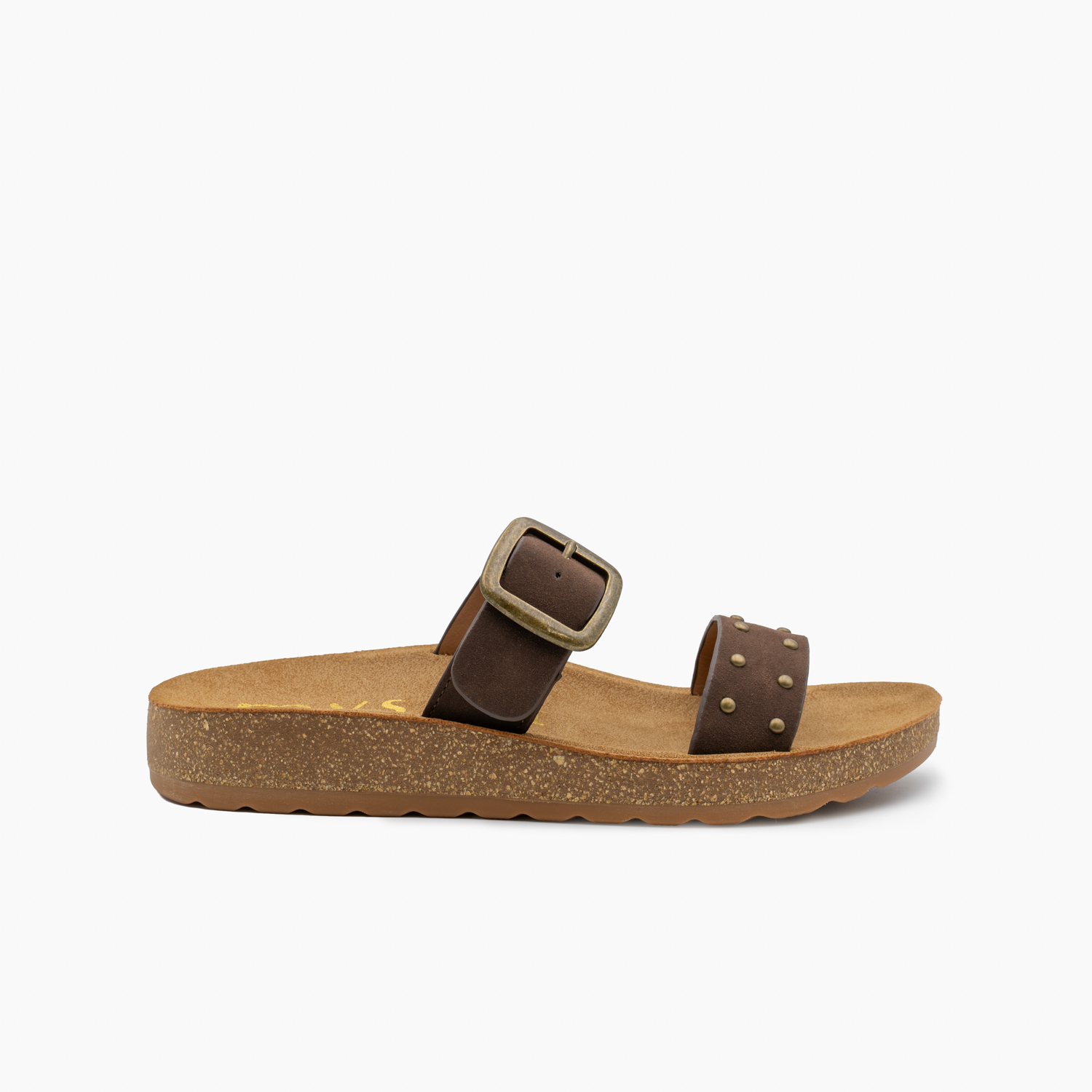 Mysoft 26M063 Sandalias planas de mujer doble tira