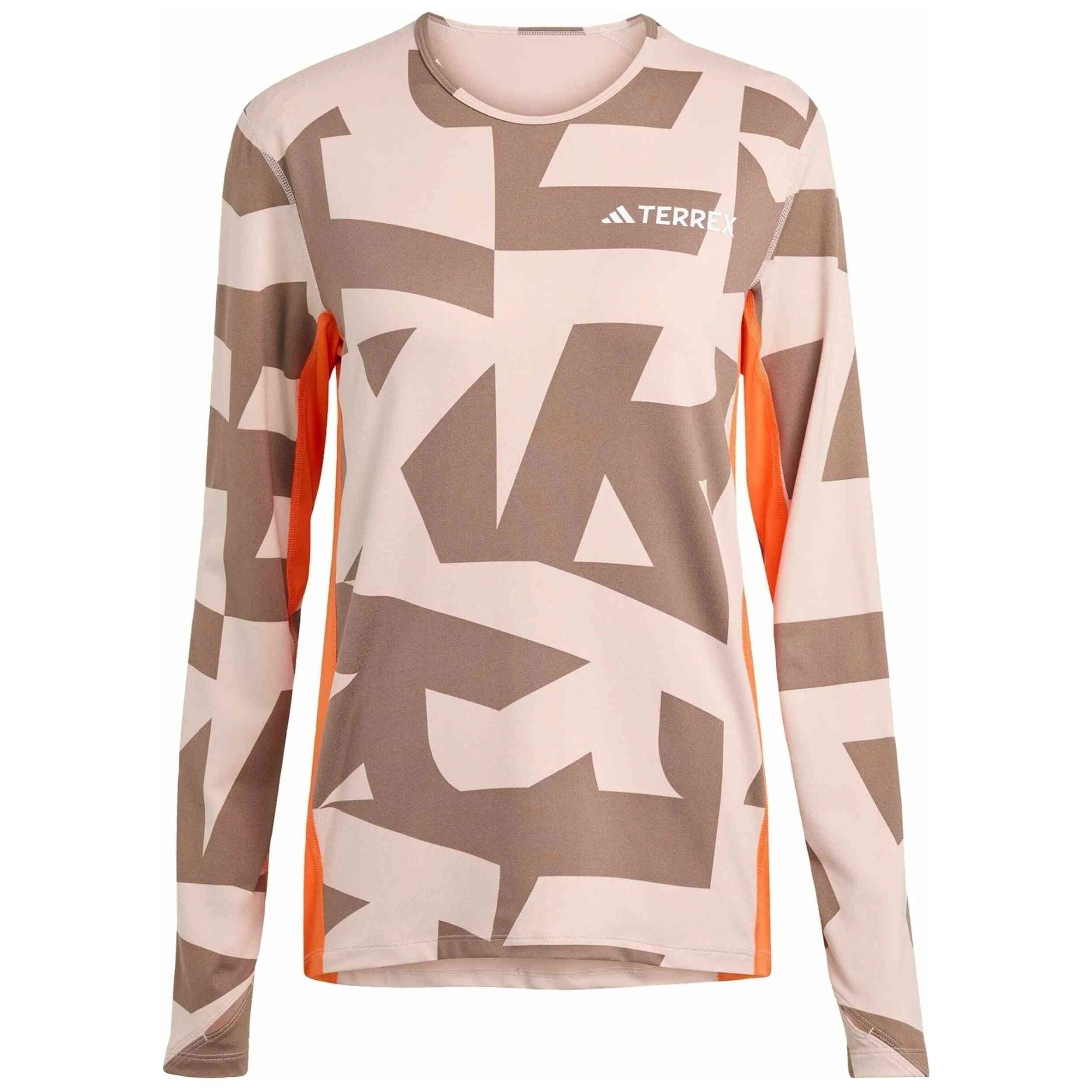 Camiseta De Manga Larga Adidas modelo Terrex Multi Synthetic "Wonder Taupe" para hombre y mujer en color Marron