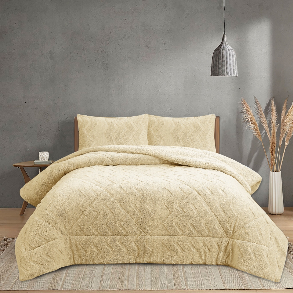 Novotextil Edredón Invierno Sherpa Extra Grueso 560gr/m2 Efecto Borreguito - Suave, Cálido y Transpirable con 1 o 2 Fundas Almohada (50x70)