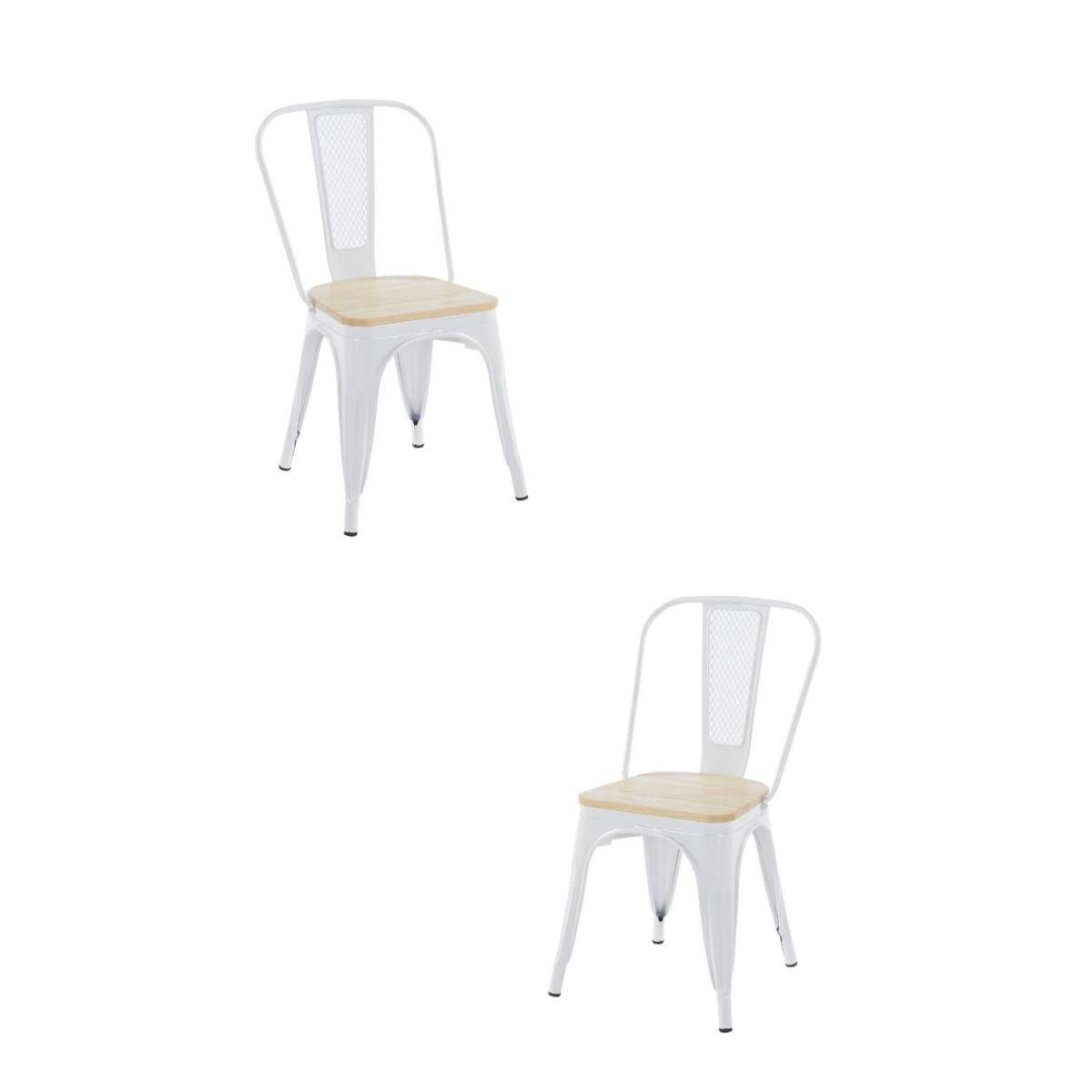 Regalos Miguel - Packs Sillas Comedor - Pack 2 Sillas Valix Madera Natural - Negro mate