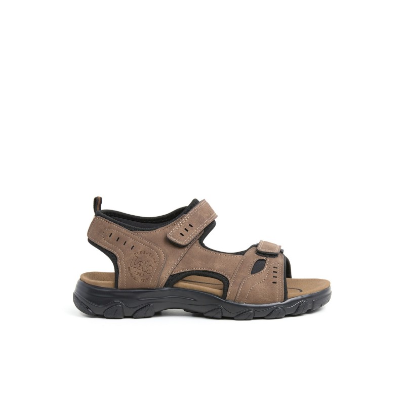 Sandalias hombre LOIS 86056A 023 SANDALIA VELCROS MARRON 38494 26V