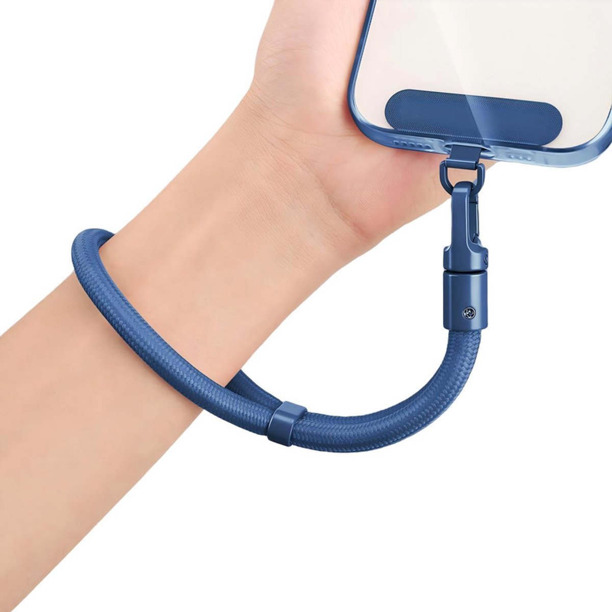 Om Home Cordón para teléfono — Correa ajustable y cómoda — Un accesorio indispensable para viajes de negocios y vacaciones — Imprescindible para excursiones — Cordón portátil para teléfono — Rojo burdeos - 18 cm