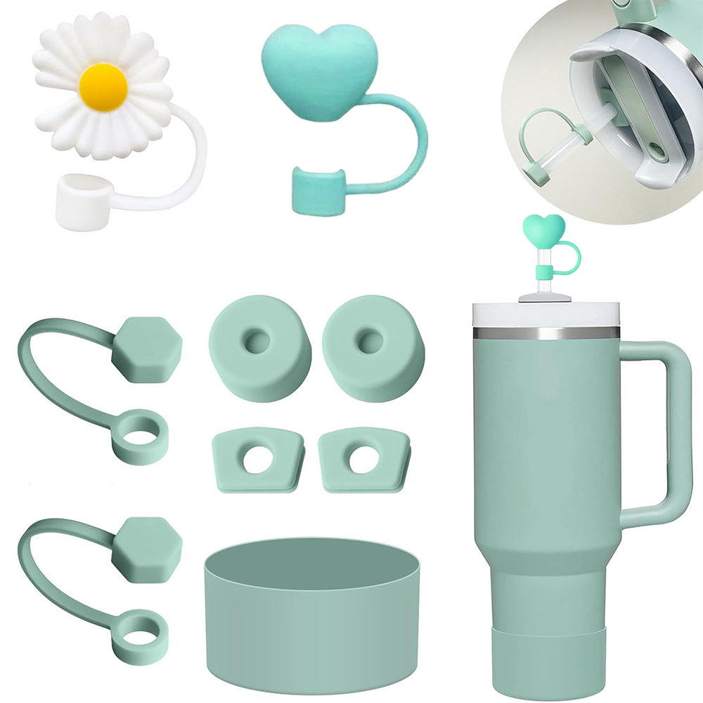 CA Juego De Accesorios Para Stanley 9 Piezas With 6 Tapones Antidesborde De Silicona Y 2 Tapones Para Tiras De 9-10 Mm