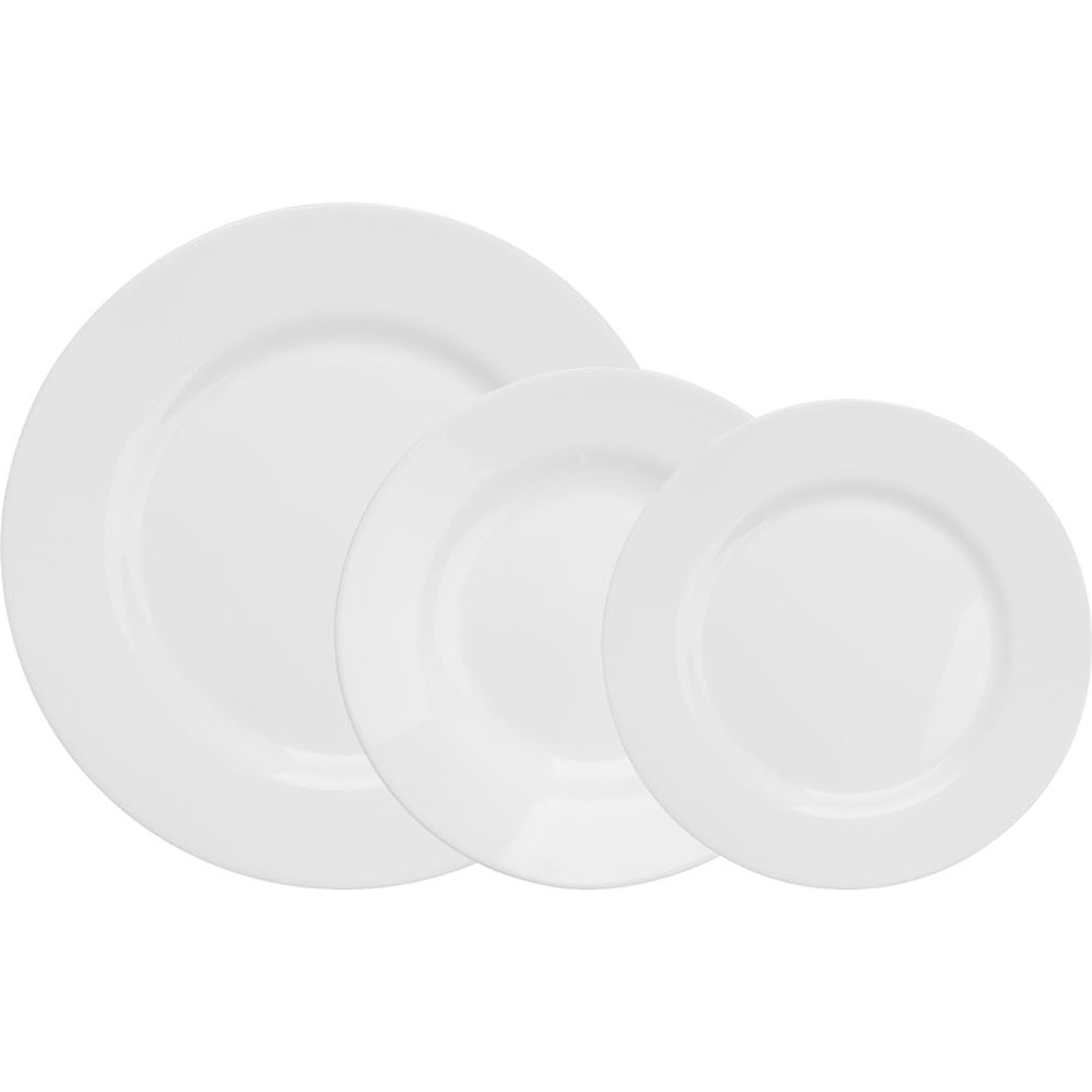 La Mediterránea - Vajilla 12 Piezas Redondas Colección Opal Temara - Diversidad de Platos, Duradera, Elegante - Resistente a Rayones - Versátil para Cualquier Ocasión - Calidad Premium