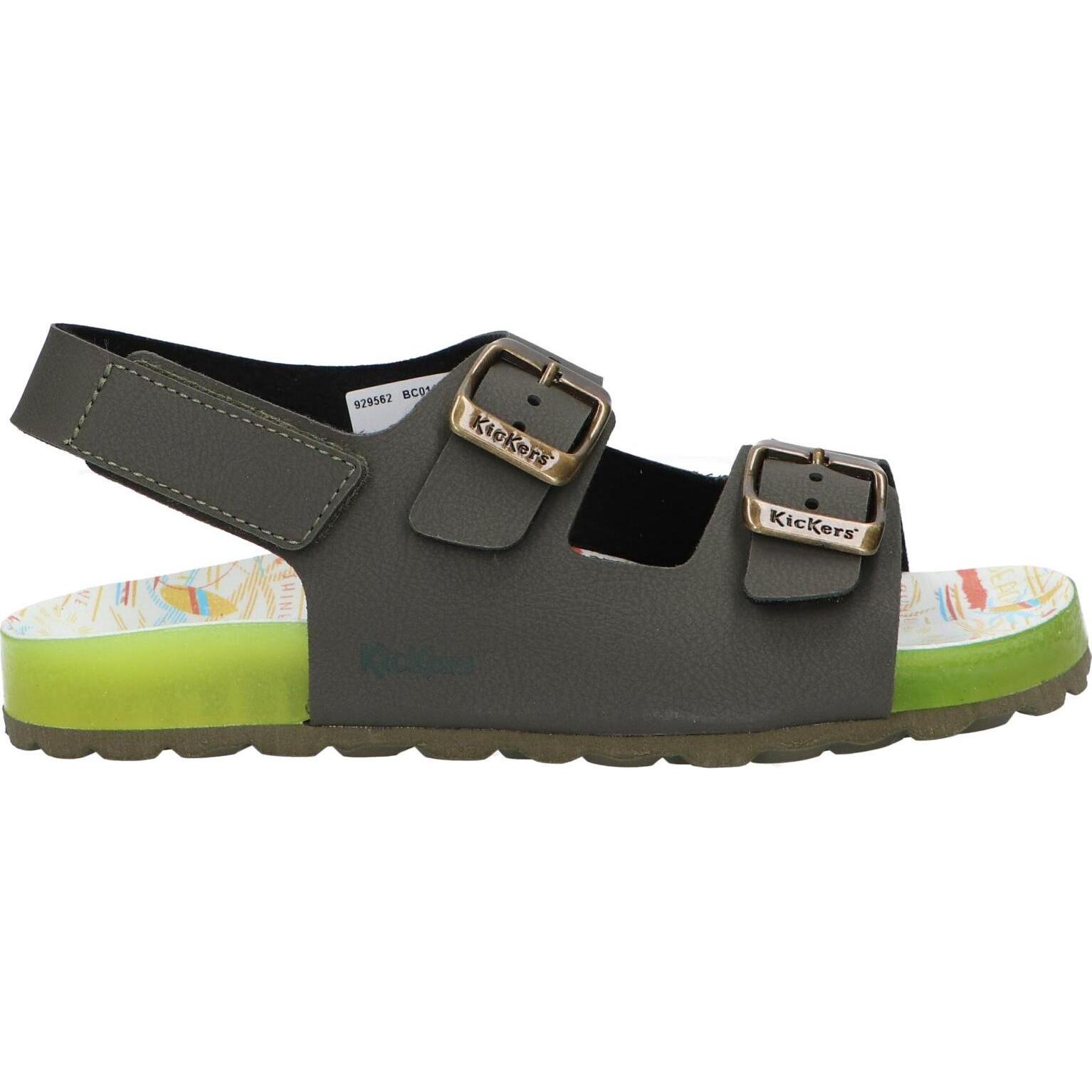 Kickers girl and boy sandals 929562 -30 sunyva 202 kaki jaune surf