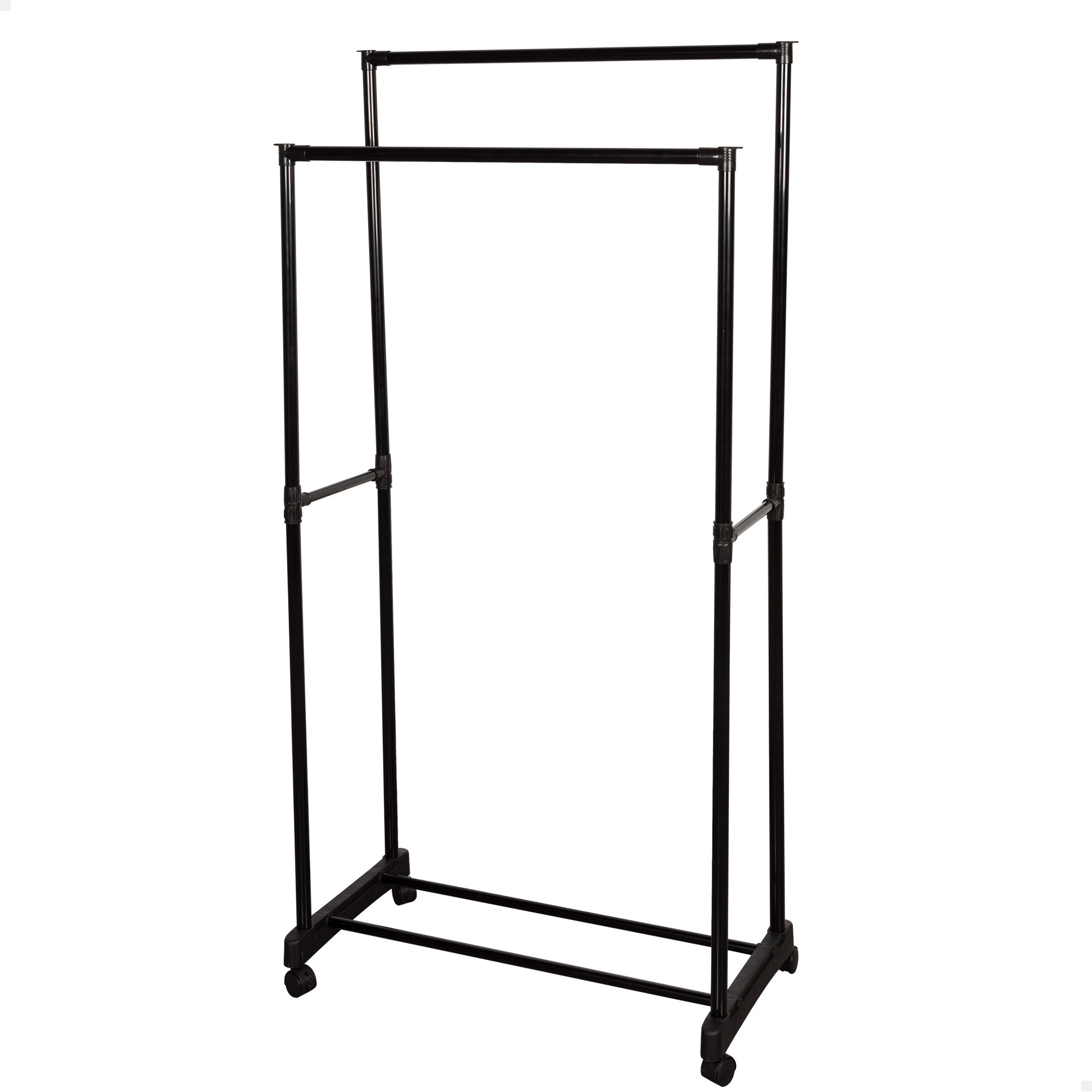 Max Home - Perchero burro ropa con ruedas y estante para zapatos, fabricado de plástico, incorpora frenos, armario abierto, perchero de pie, organizador zapatos y ropa, vestidor, burros percheros