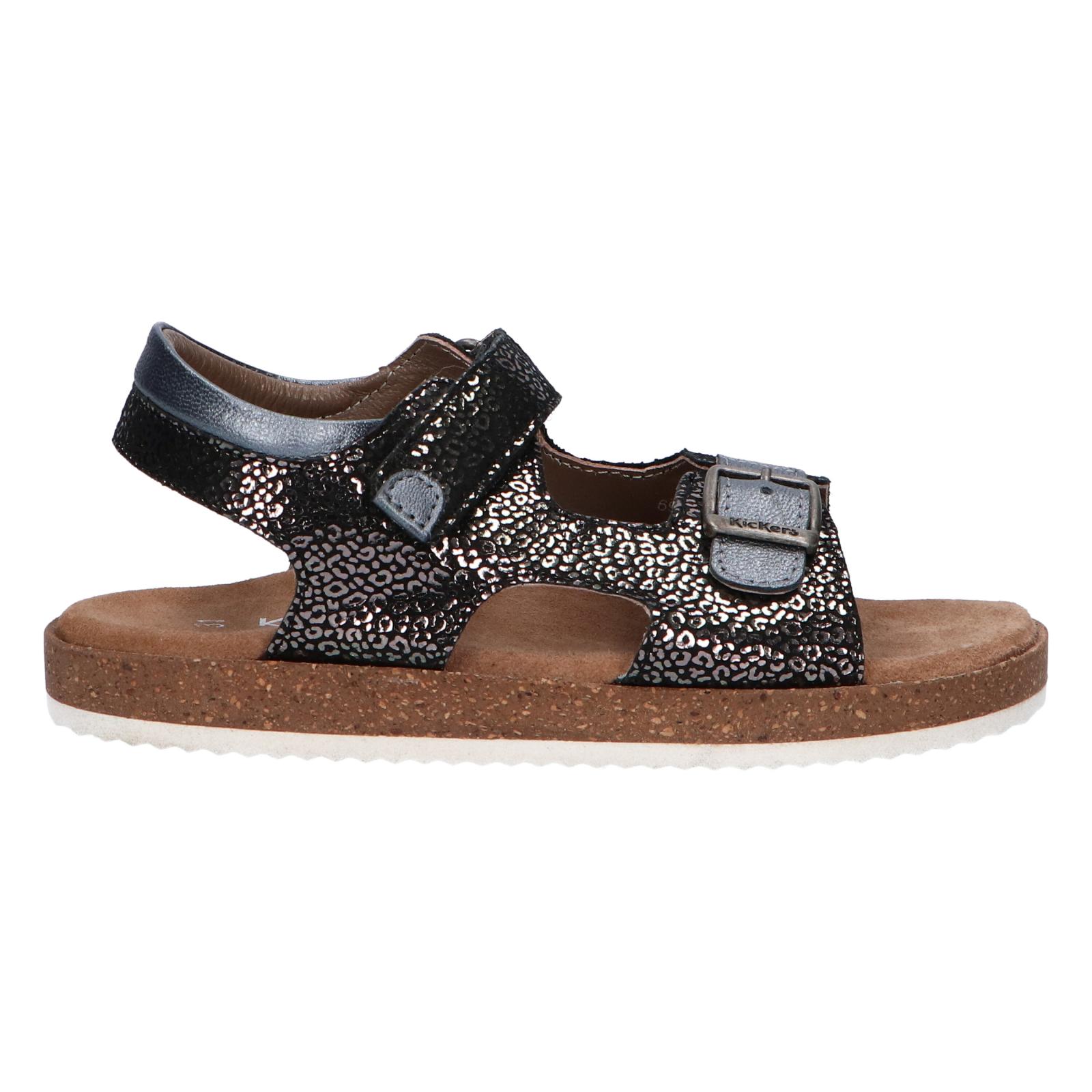 Women's and girls sandals kickers 694913 -30 funkyo 81 noir leopard
