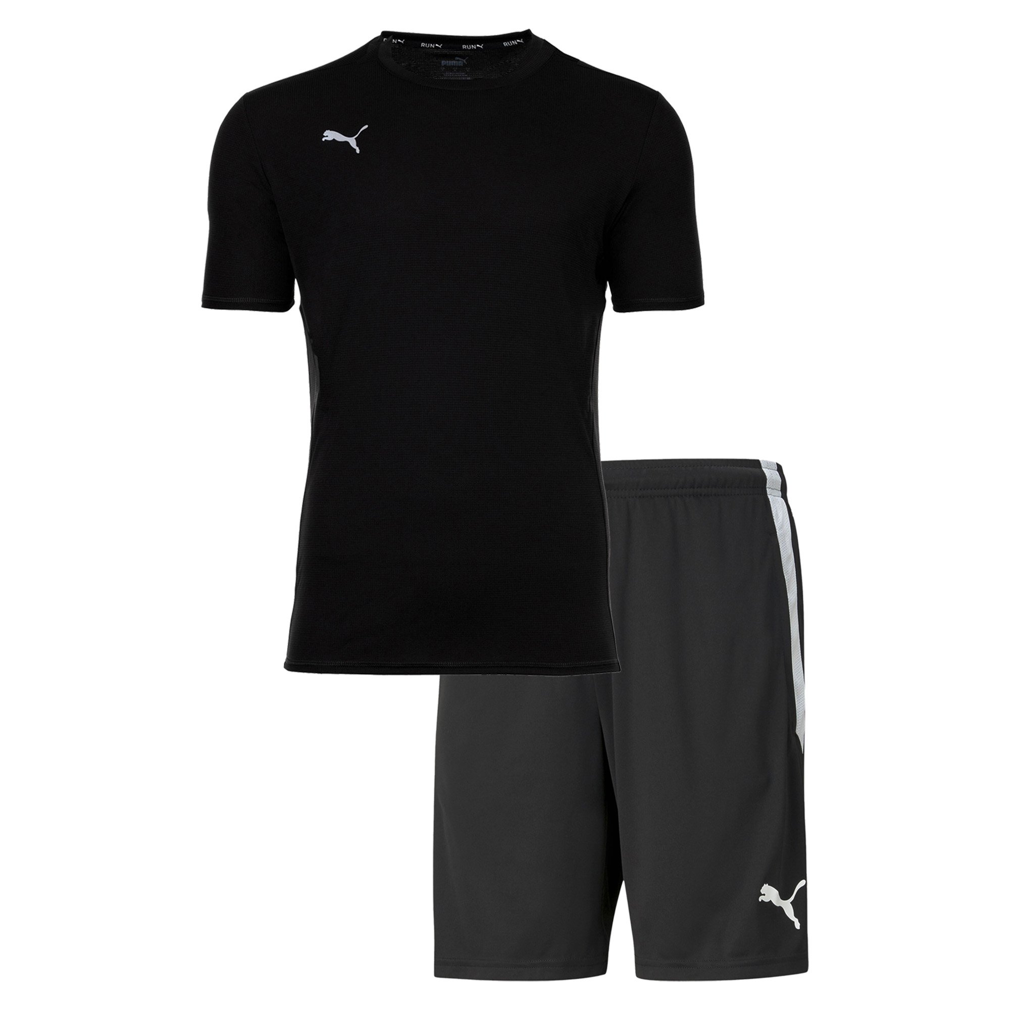 Conjunto PUMA Finisher para hombre - Pantalón corto de entrenamiento, camiseta funcional cuello redondo uni