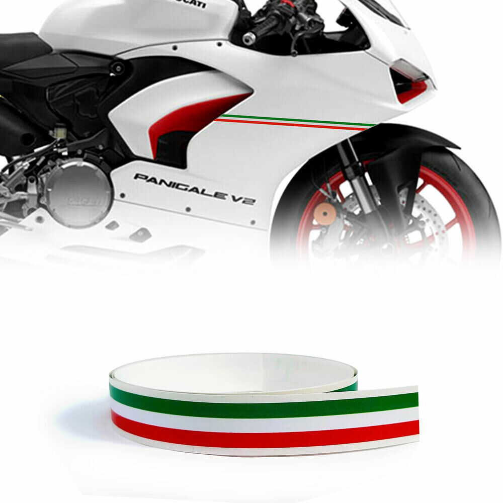 4R Quattroerre.it Tiras para Auto y Moto Tricolore Italia 1,5 Cm X 1,2 Mt