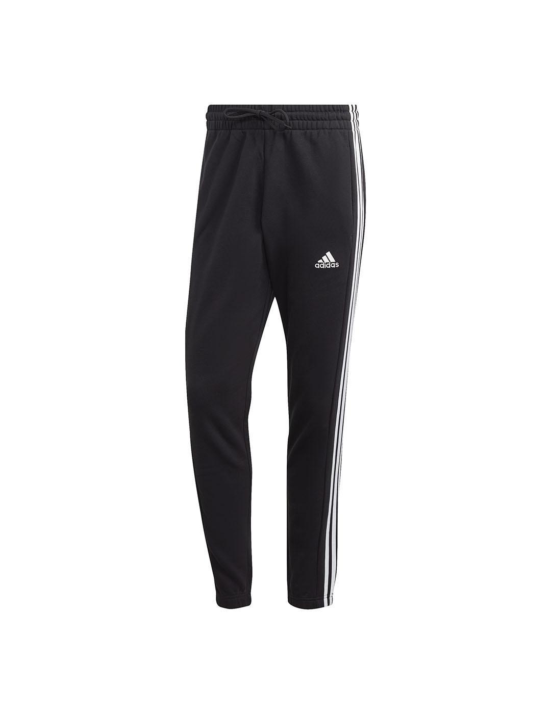 Pantalon Adidas M 3S FT Negro - Cómodo y Suave - Cintura Elástica Ajustable - Diseño Clásico