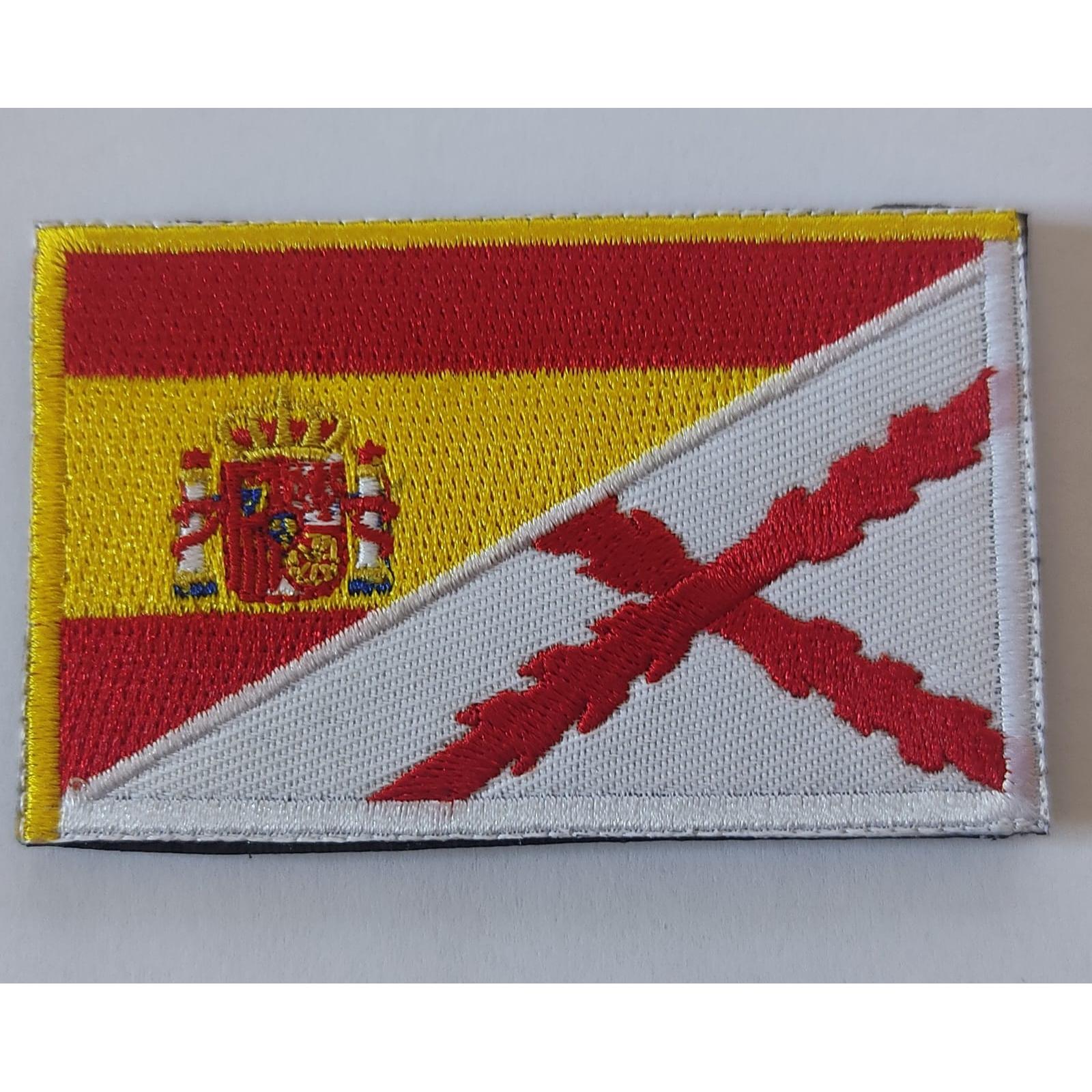 parches de tela bordado con velcro bandera ESPAÑA desierto
