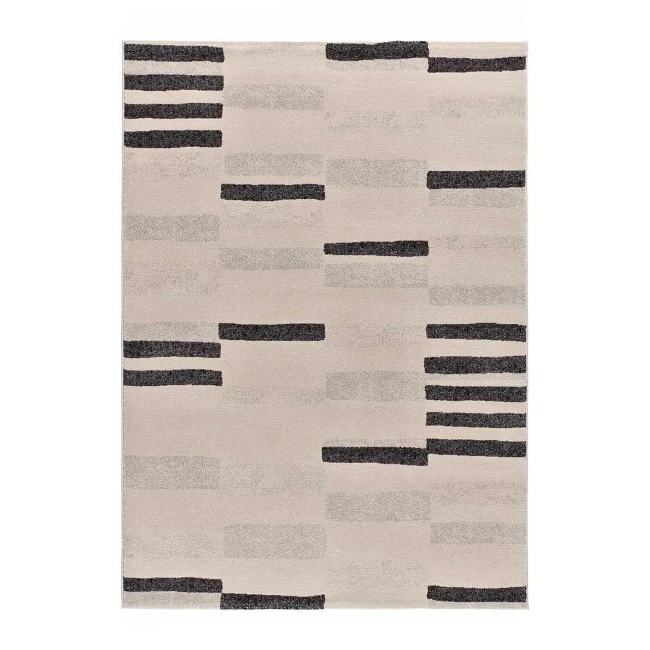 ATTICGO Alfombra interior de estilo geométrico en crema - LESSIA MOSAICA | 80x150, 120x180, 140x200, 160x230 cm