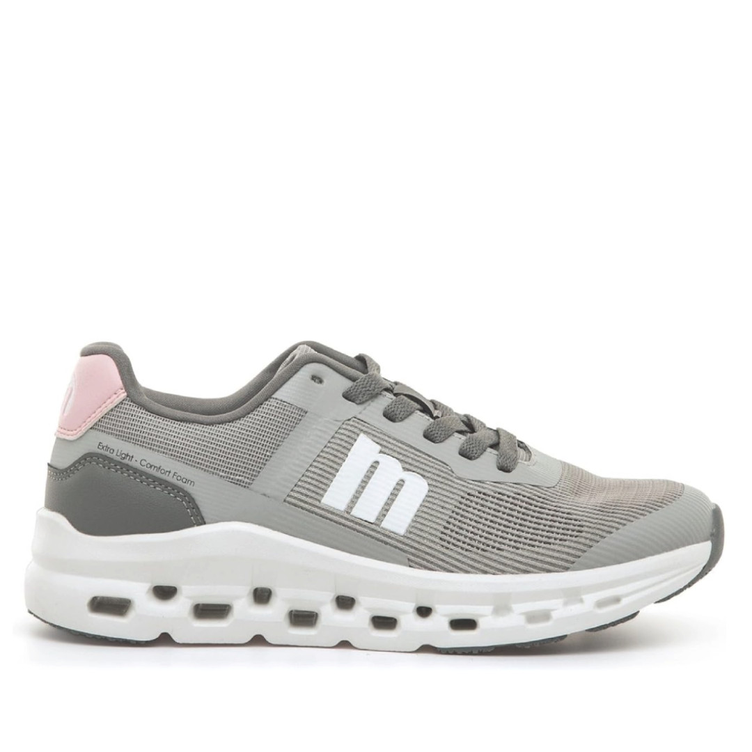 Zapatillas deportivas Mustang game gris tejido técnico