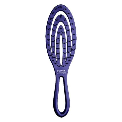 Cepillo Anti-Rotura Olivia Garden Holiday Iced 2024 - Cerdas Flexibles - Ligero - Material Reciclado - Masaje Capilar - Desenreda sin esfuerzo - Gentil con el cabello