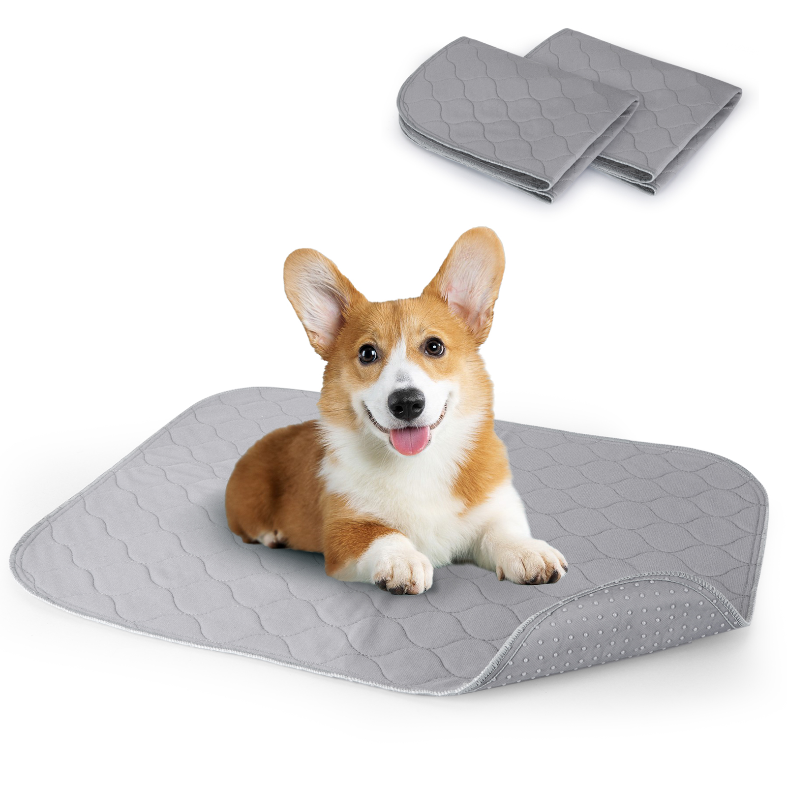 Nobleza Empapadores de​ Adiestramiento para Perros, Toallitas de Entrenamiento para Mascotas, Reutilizable Alfombrilla Higiénica de Entrenamiento para Perros Gatos Grande, 75*89 CM /2 Pack