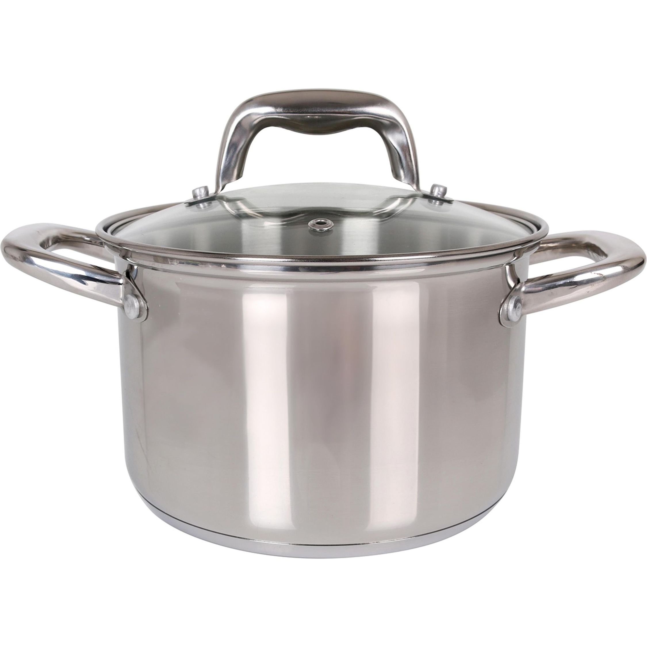 QUTTIN - OLLA DE ACERO APTA PARA INDUCCIÓN 18CM CON TAPA COLECCIÓN NEW CAESAR - Olla de Acero Inoxidable para Cocina Inducción - Olla Acero Alta Durabilidad y Resistencia al Calor - Olla Diseño Ergonómico - Olla Acero Compatible Todo Tipo de Co | AmyStyle