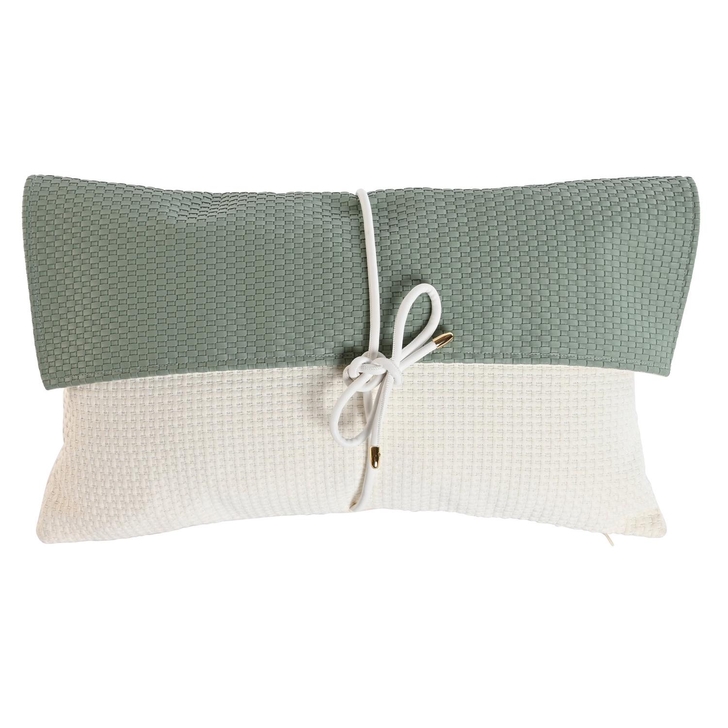 COJIN JACQUARD PU 50X10X30 500 GSM VERDE MENTA TX210657 - EL MEJOR COMPLEMENTO PARA TU HOGAR FIJALO