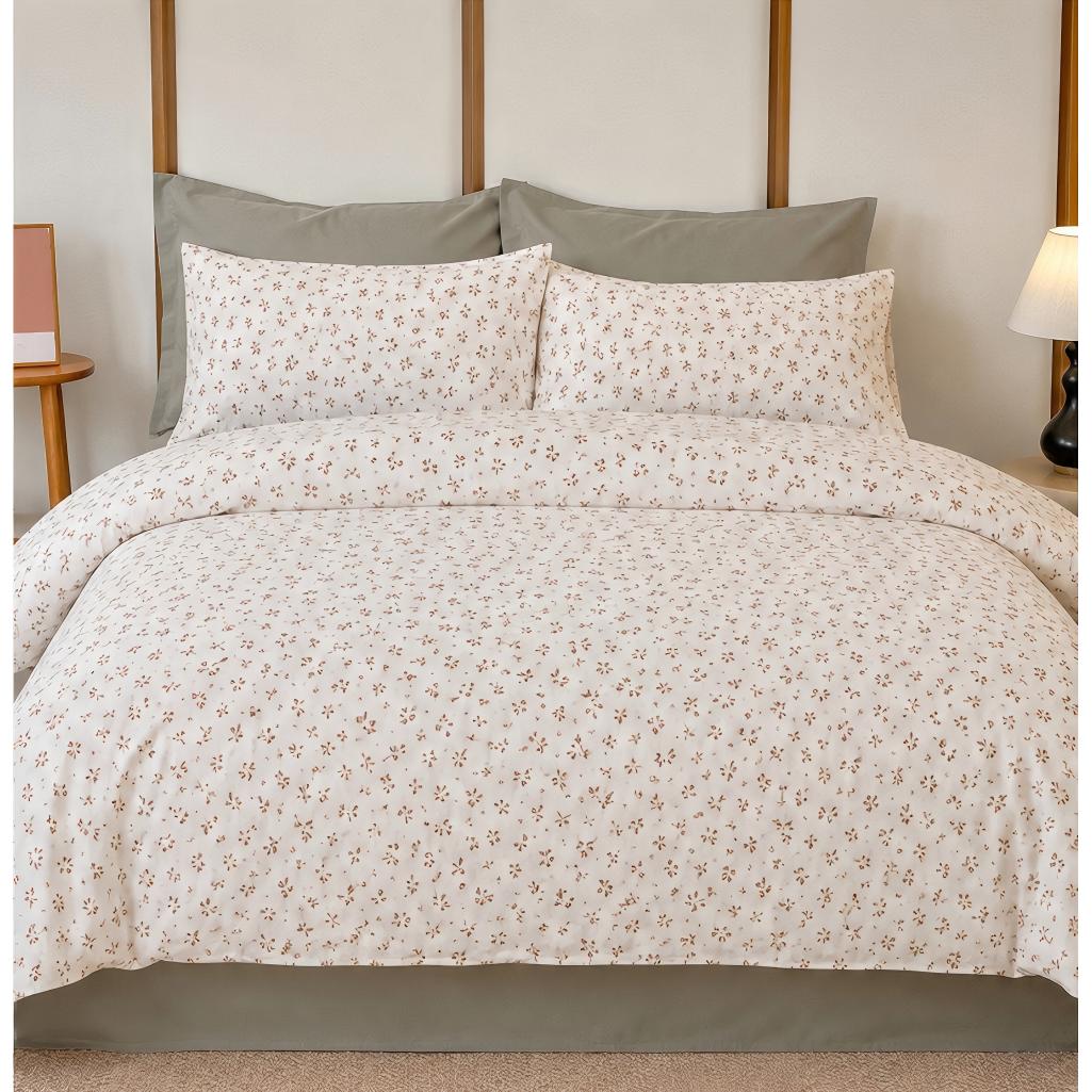 Juego de Funda Nórdica 3/4 Piezas de Algodón Extrasuave Juego de Ropa de Cama 90/105/135/150CM