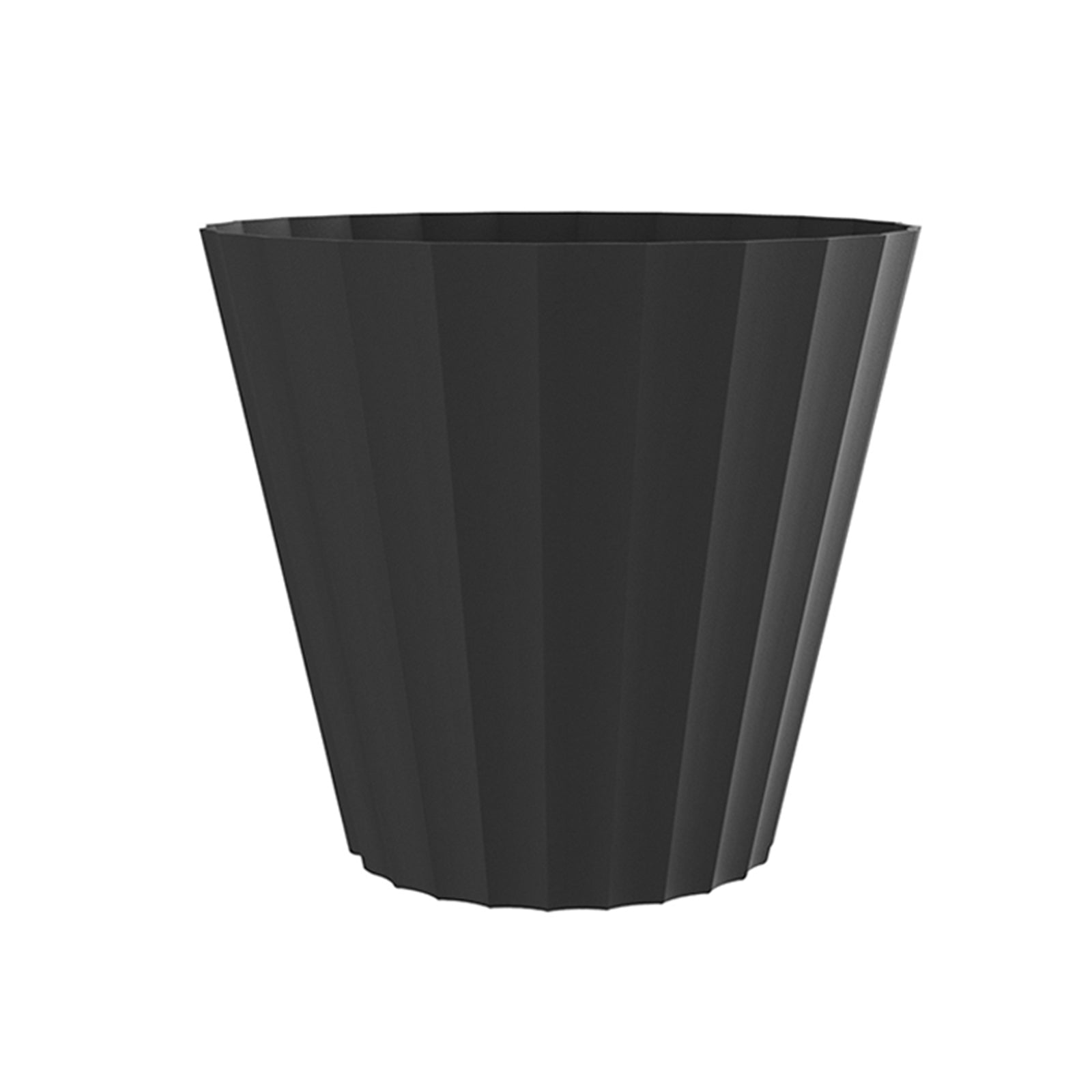 Plastiken 89003 - Maceta Redonda Colección DORIC. Medida 26 cm 8L. Antracita