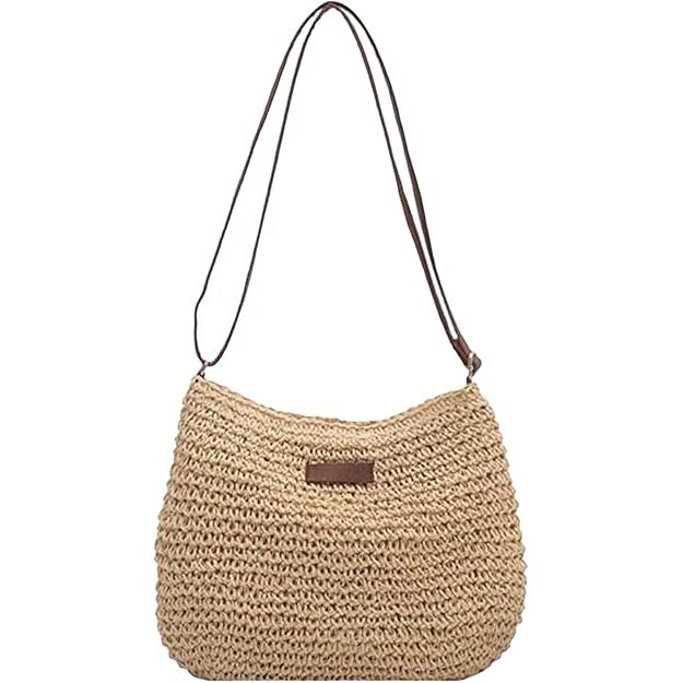 TK SP Bolso de Paja de Verano para Mujer - Beige