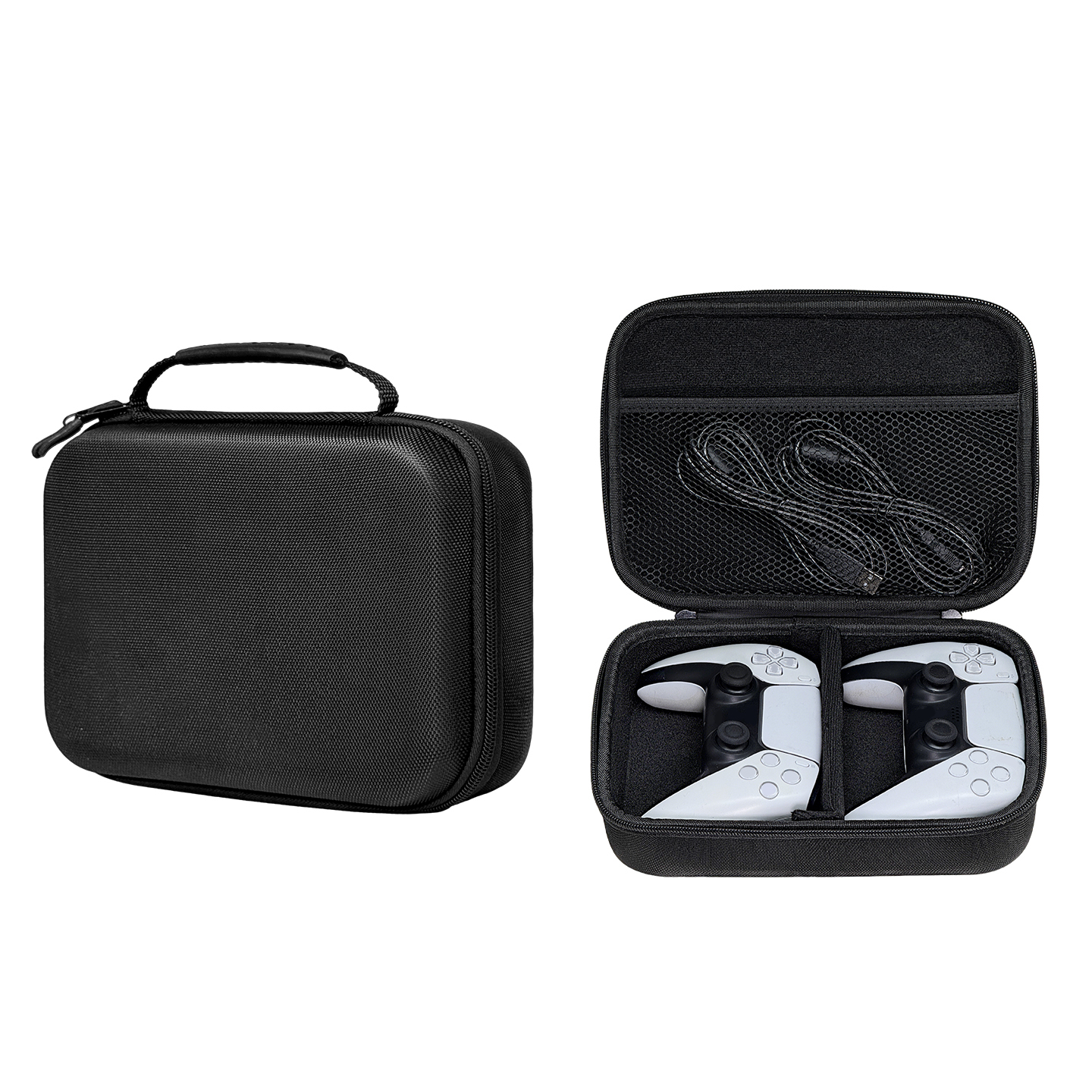TK Bolsa De Almacenamiento Portátil Para Controles De Juegos EVA Adecuada Para PS5 PS4 Y Accesorios De Juego Compatible Con Sony