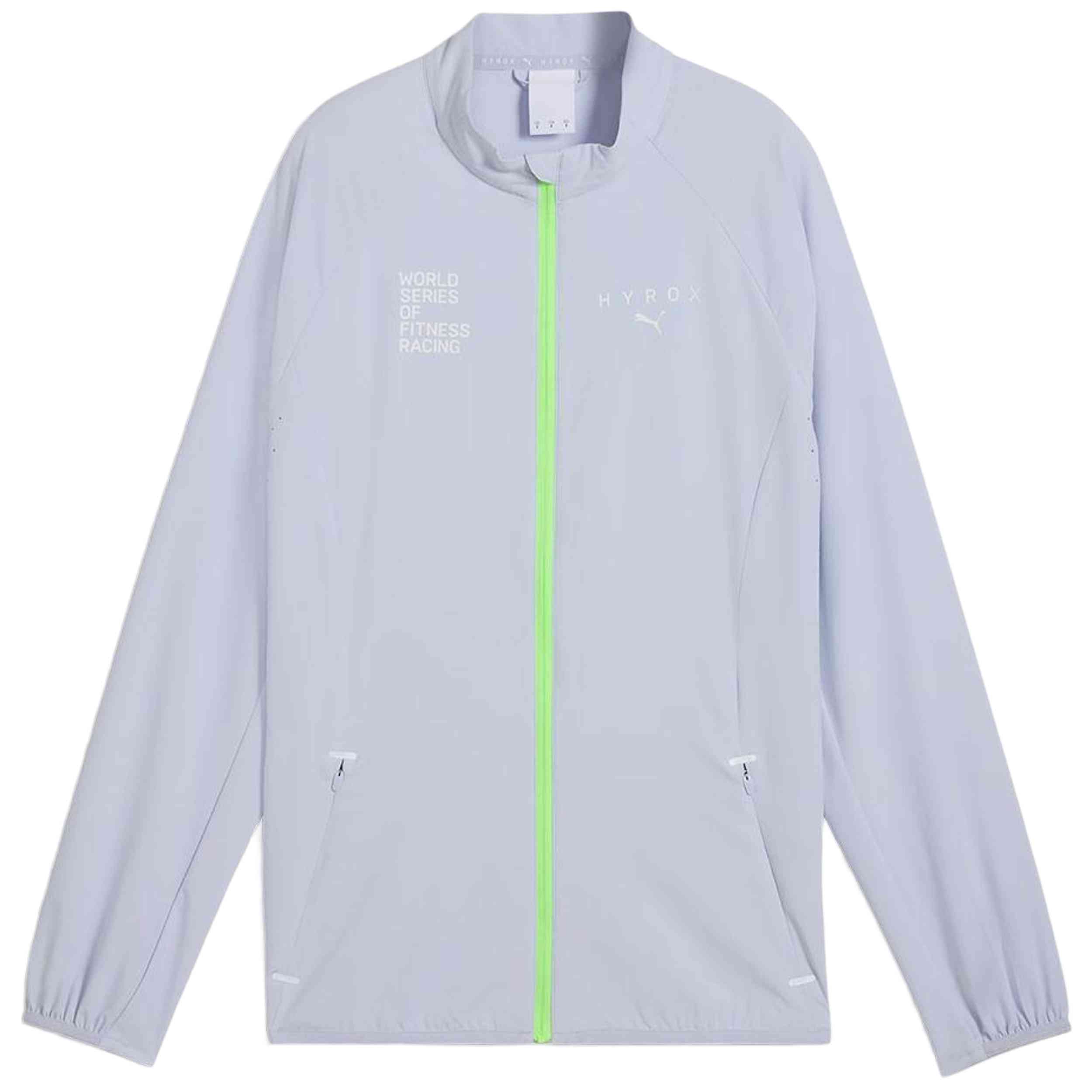 Chaqueta Puma modelo HYROX Ultraweave "Puma Grey-Lime Green" para Mujer en color Gris