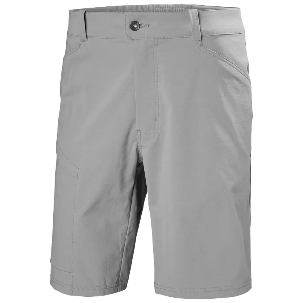 Bermudas Grises Helly Hansen Elv Light Tur Shorts Concrete con Absorción de Humedad