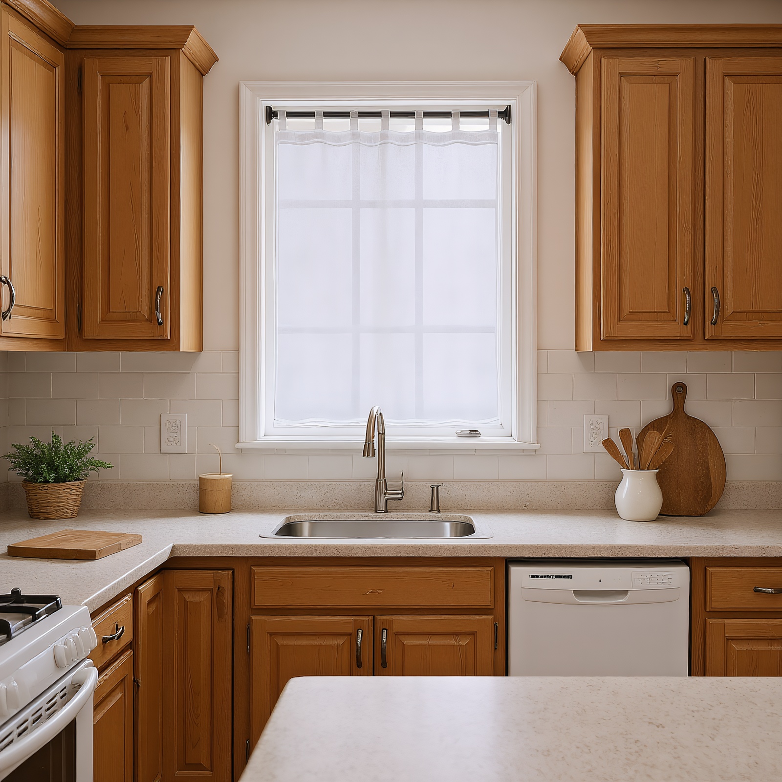 🪟 Juego de Cortinas Cortas Semitransparentes – 2 Piezas | Coloros Lisos