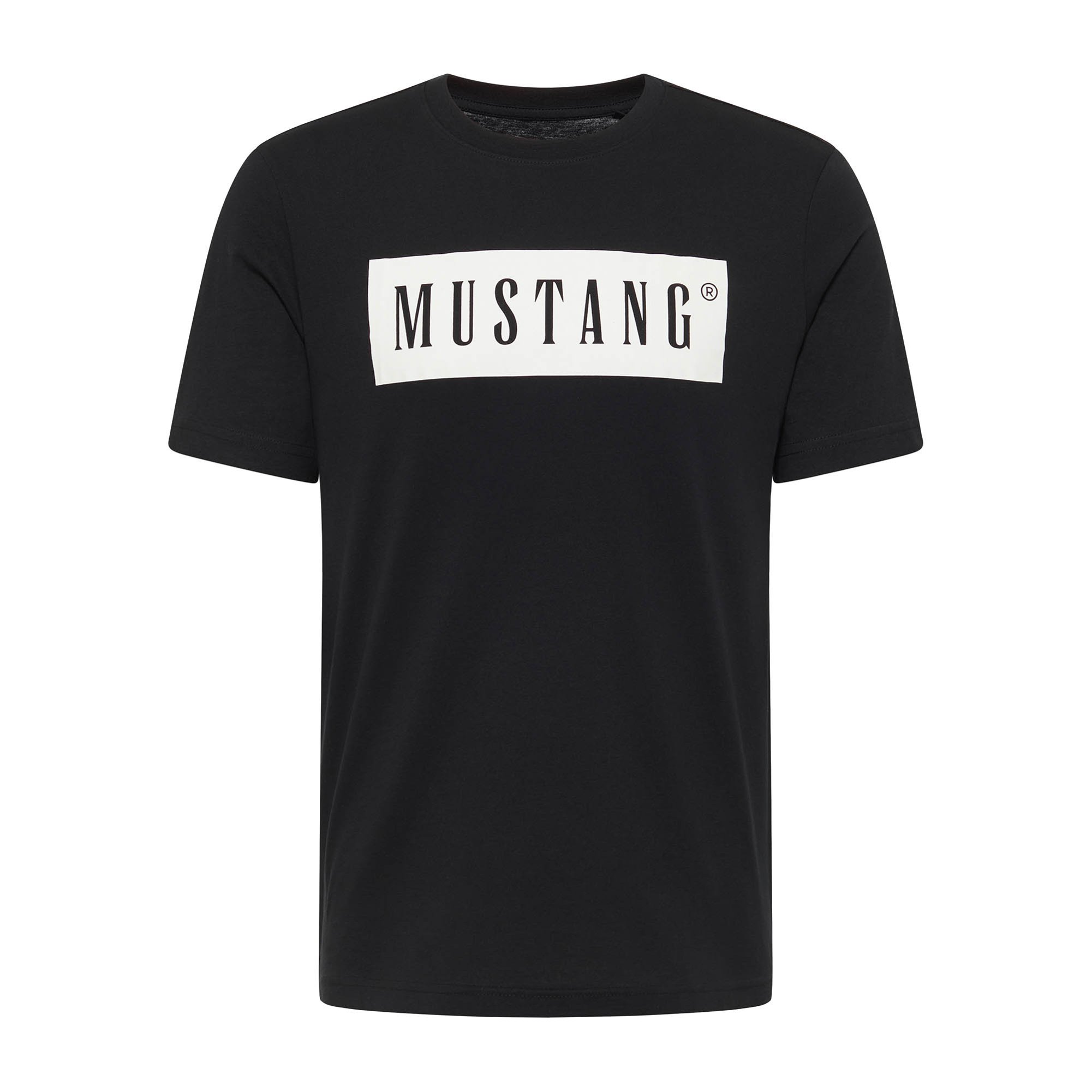 MUSTANG camiseta para hombre - Austin, logotipo grande, algodón, Single Jersey Style Austin