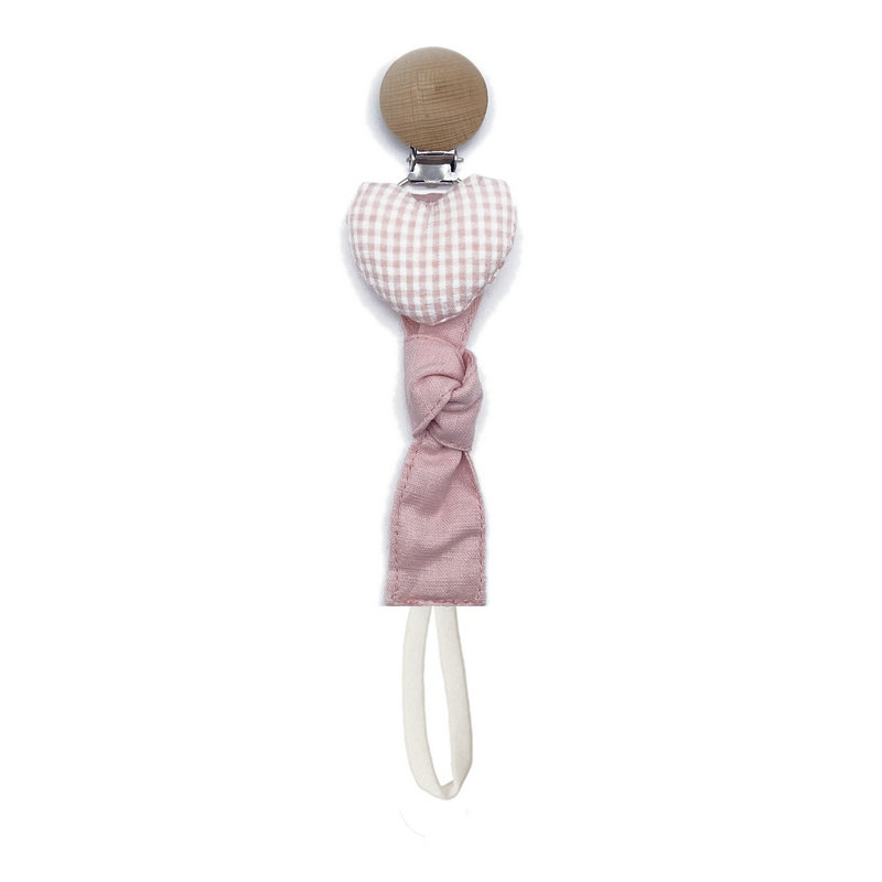 OmHO Clip De Chupete Para Bebé Recién Nacido Cadena De Chupete De Madera Y Algodón Ecológico Sostenedor De Chupete Soother