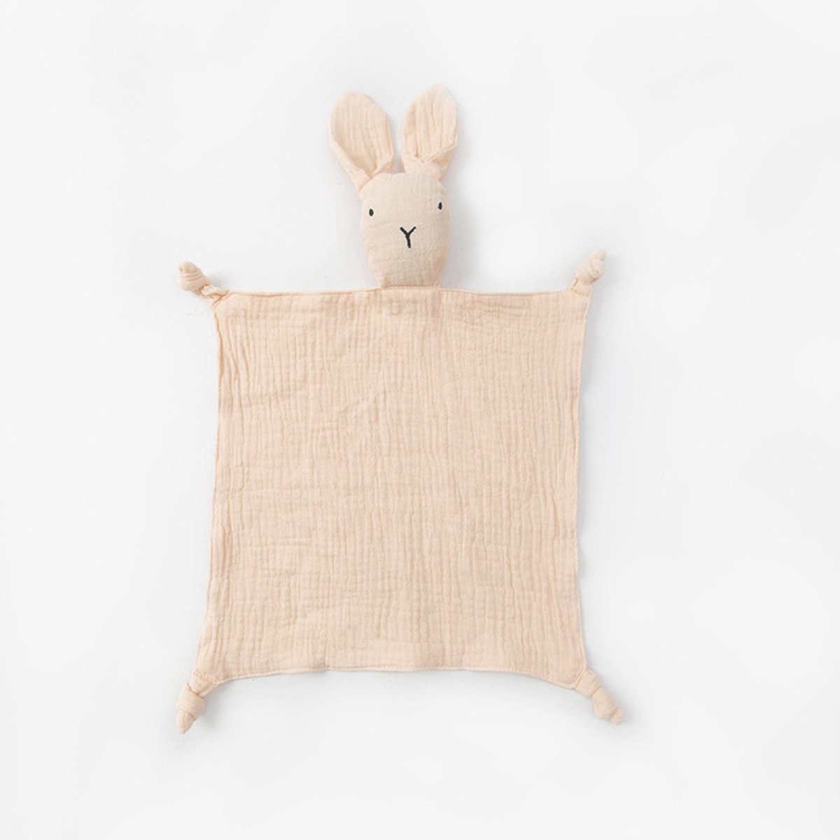 Manta de confort para bebé - manta de conejito para bebé - manta de confort para bebé niña y niño - manta de juguete para bebé - apta para cochecitos, cunas y asientos de coche - 28 x 28 cm